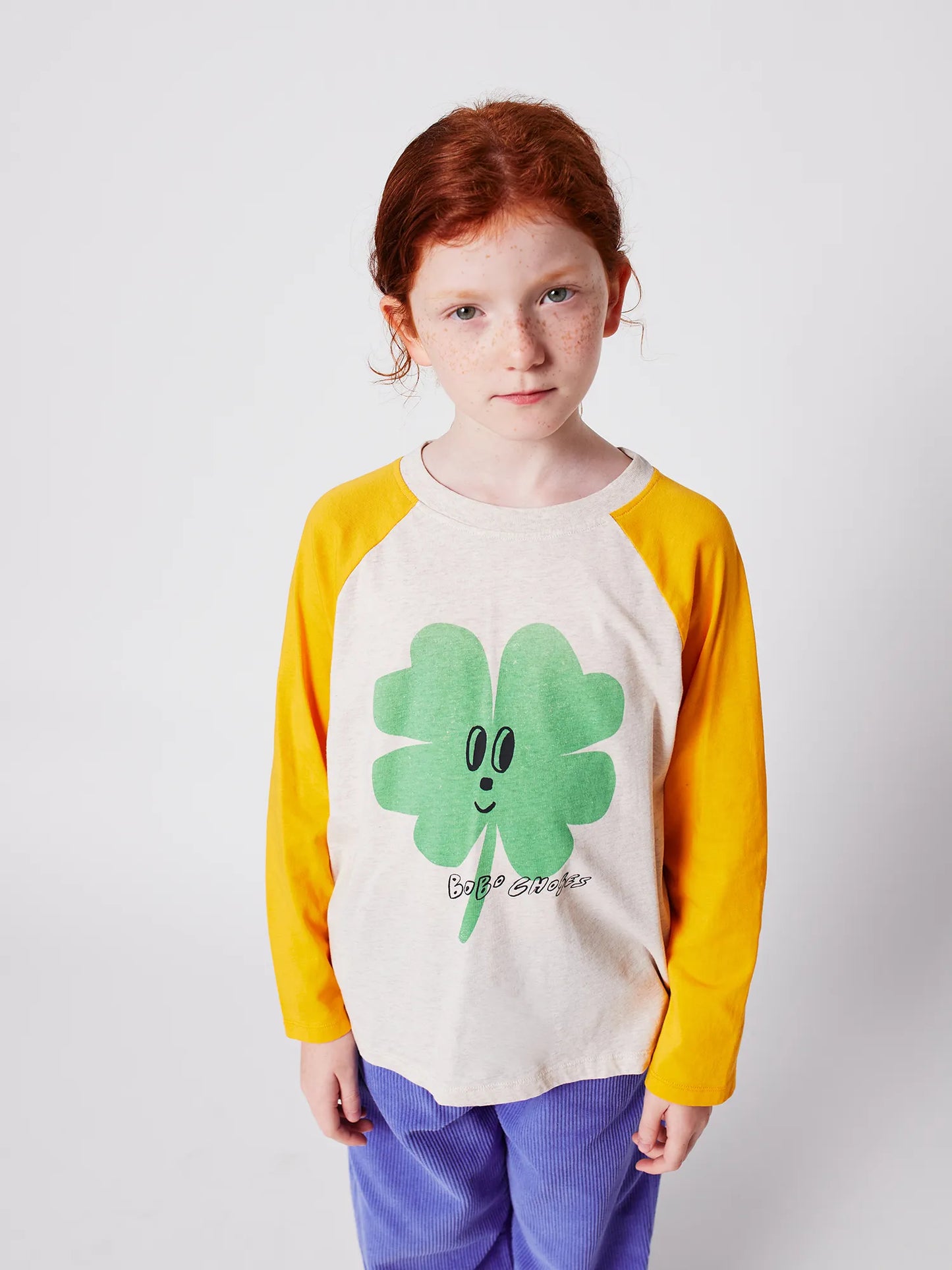 T-Shirt mit Raglanärmeln Lucky Clover