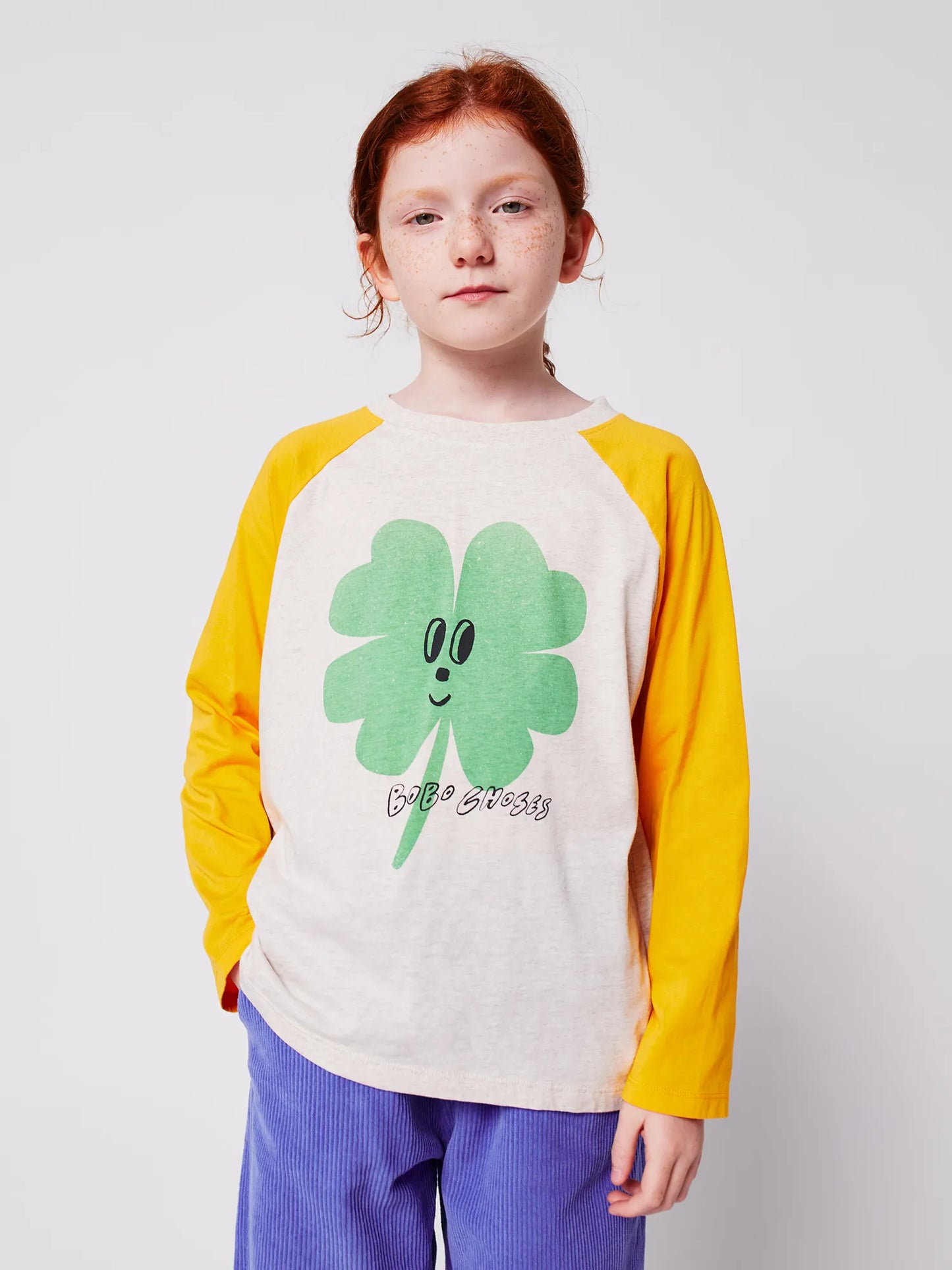T-Shirt mit Raglanärmeln Lucky Clover