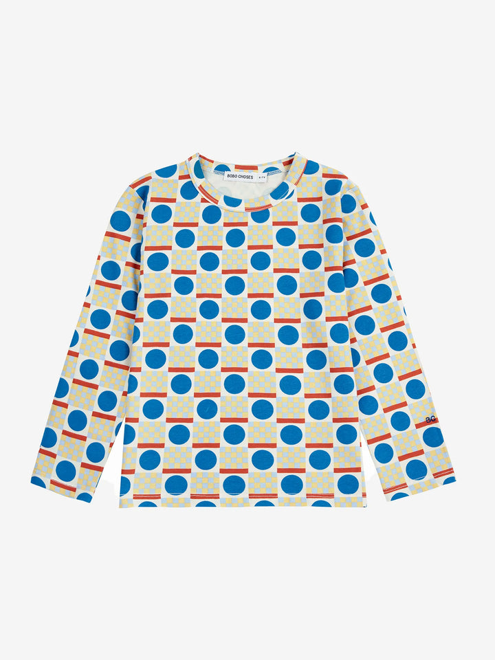 Geometric Scacs all over T-shirt