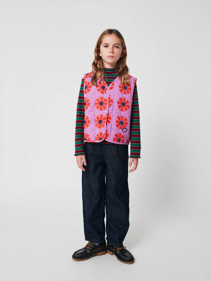 Kaleidoscope all over quilted woven vest
