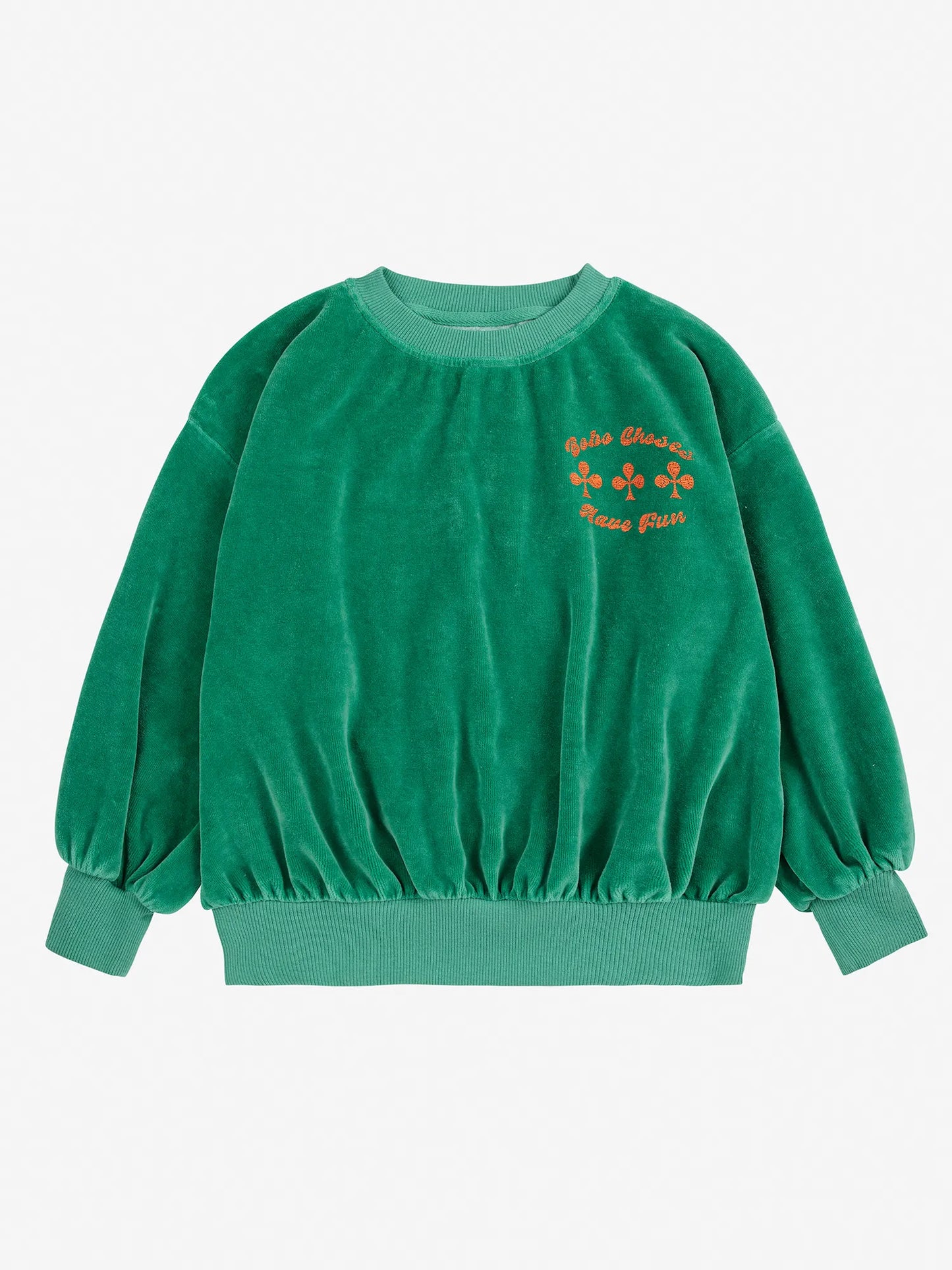 Samt-Sweatshirt Have Fun