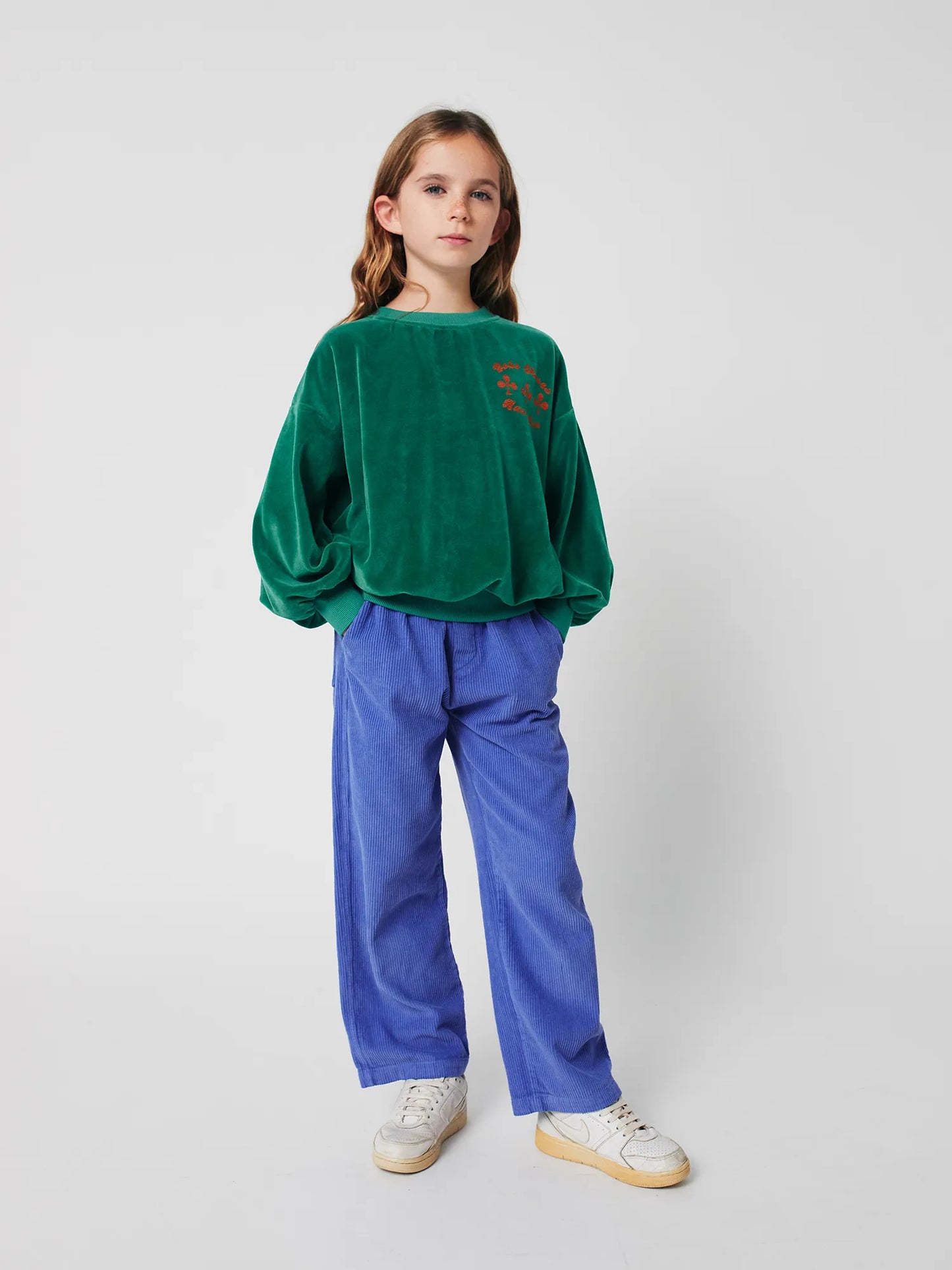 Samt-Sweatshirt Have Fun