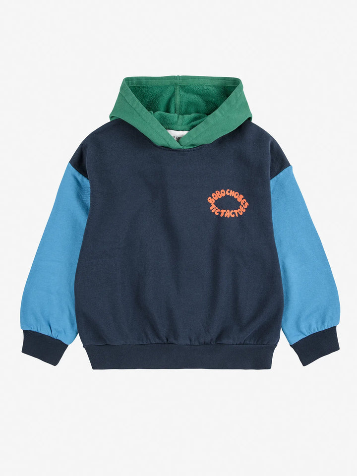 Sweat à capuche Color Block Tic Tac Toe