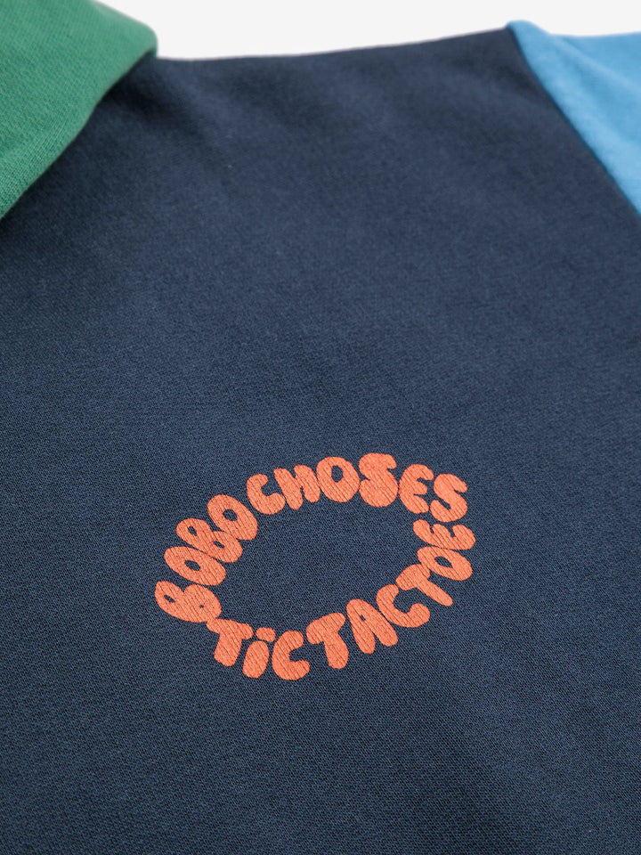Sweat à capuche Color Block Tic Tac Toe