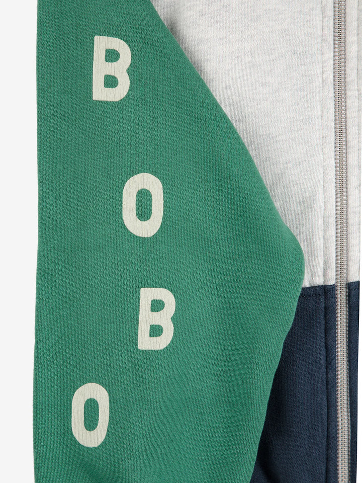 Sweatshirt mit Reißverschluss Bobo Choses Color Block