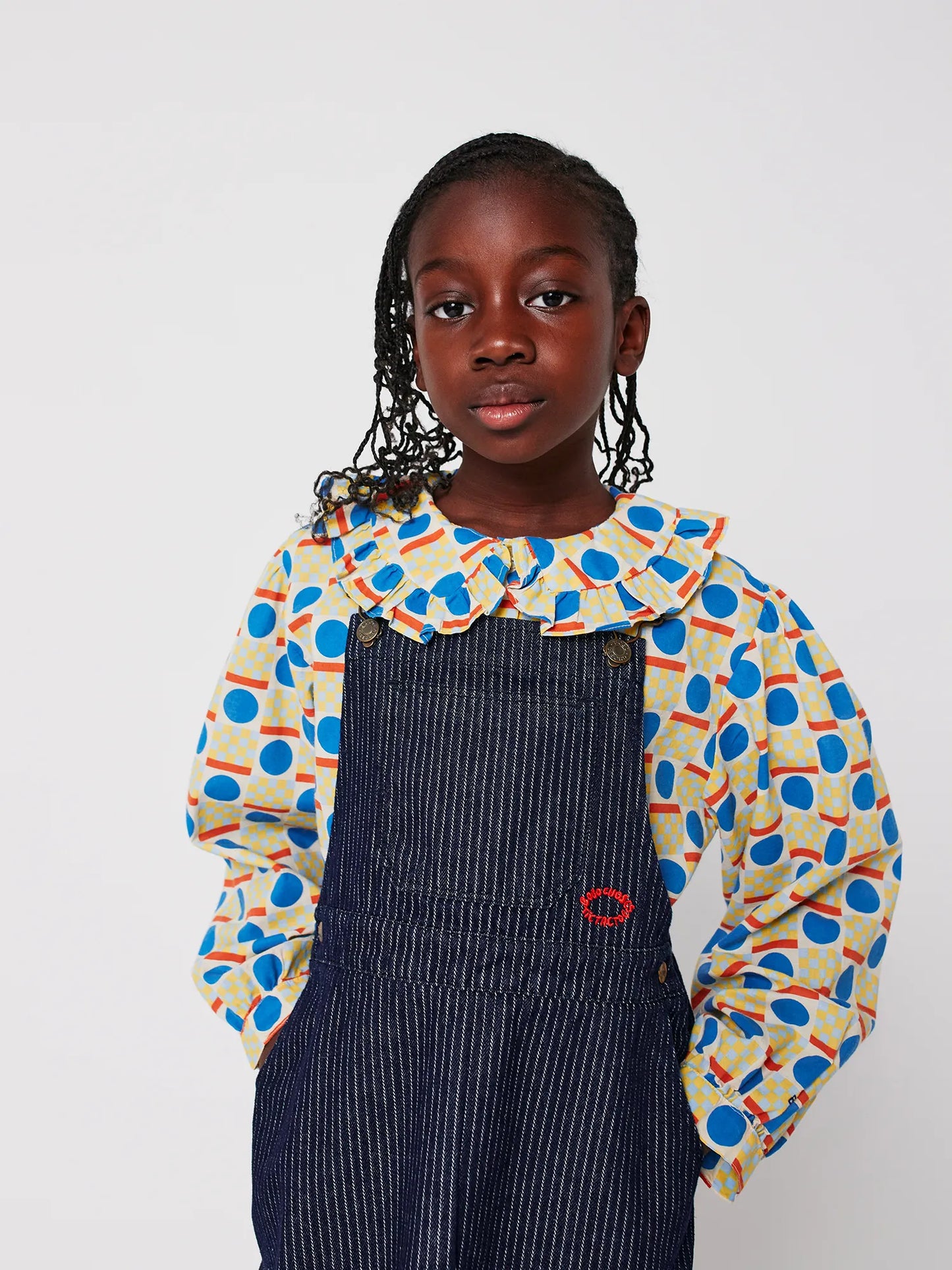 Geometric Scacs all over blouse