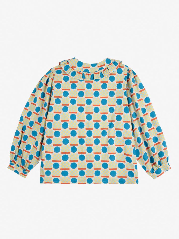 Geometric Scacs all over blouse