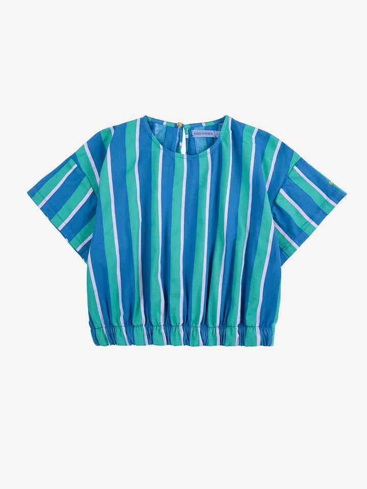 Striped crop shirt
