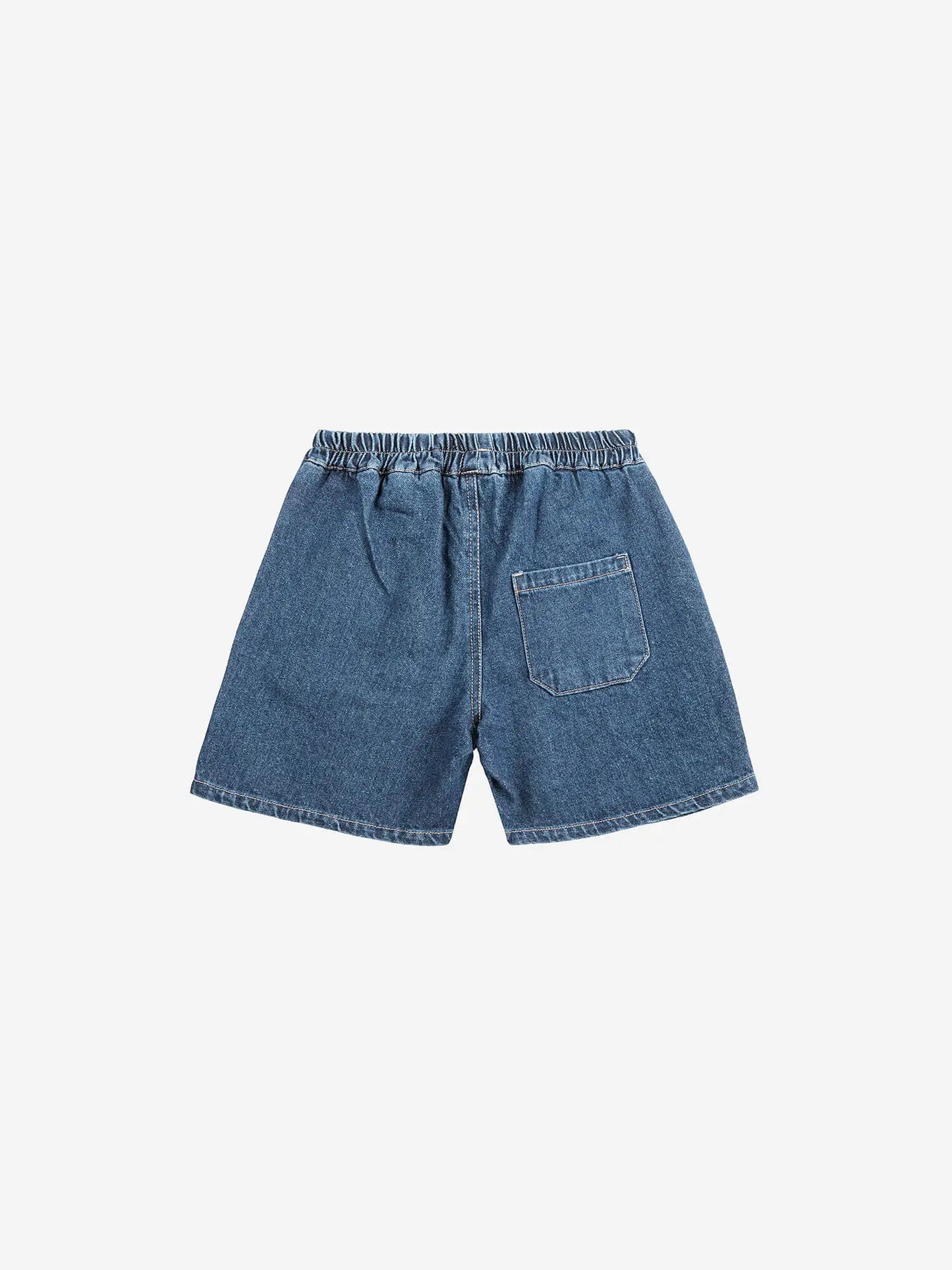 Smiling mid denim bermuda shorts