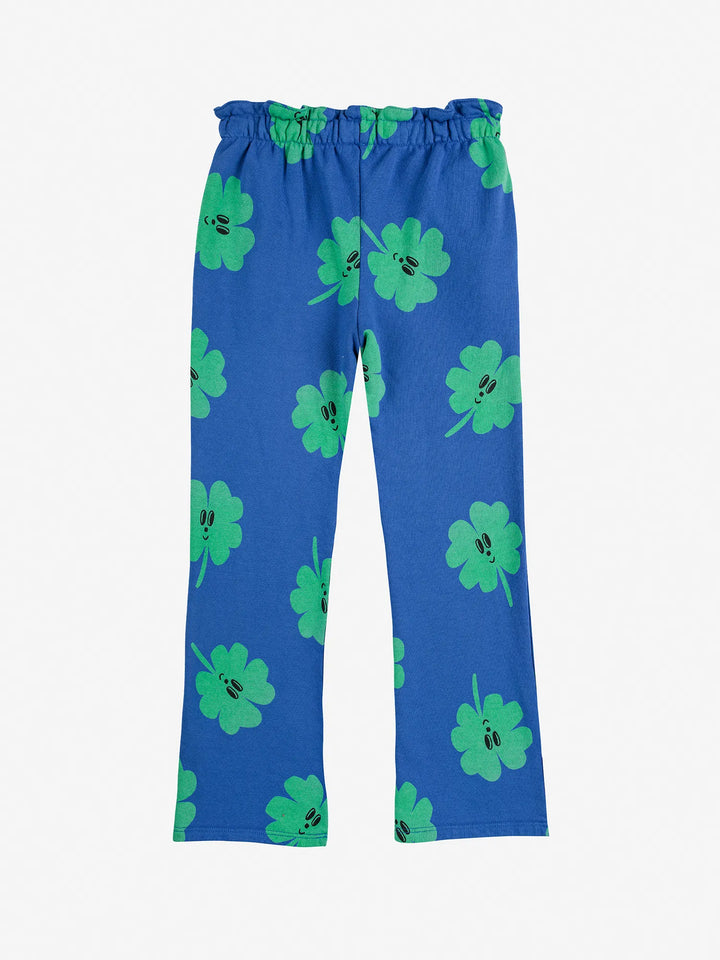 Lucky Clover all over flare jogging pants