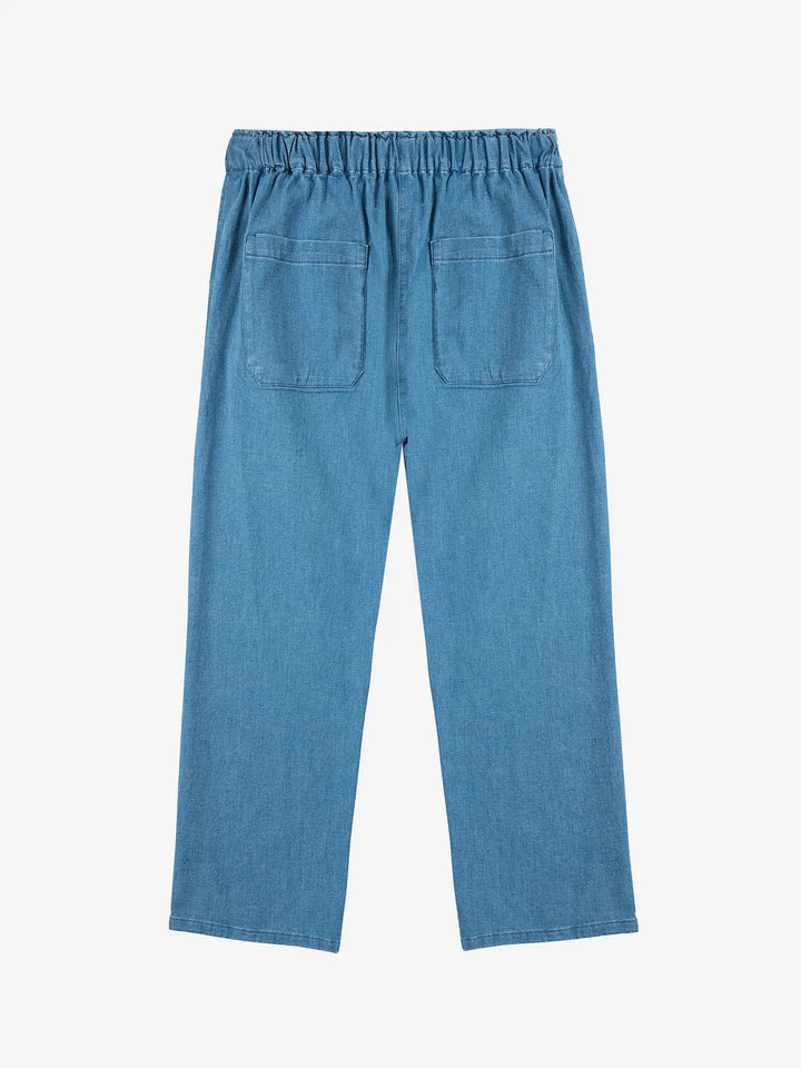 Roll the dice light denim pants