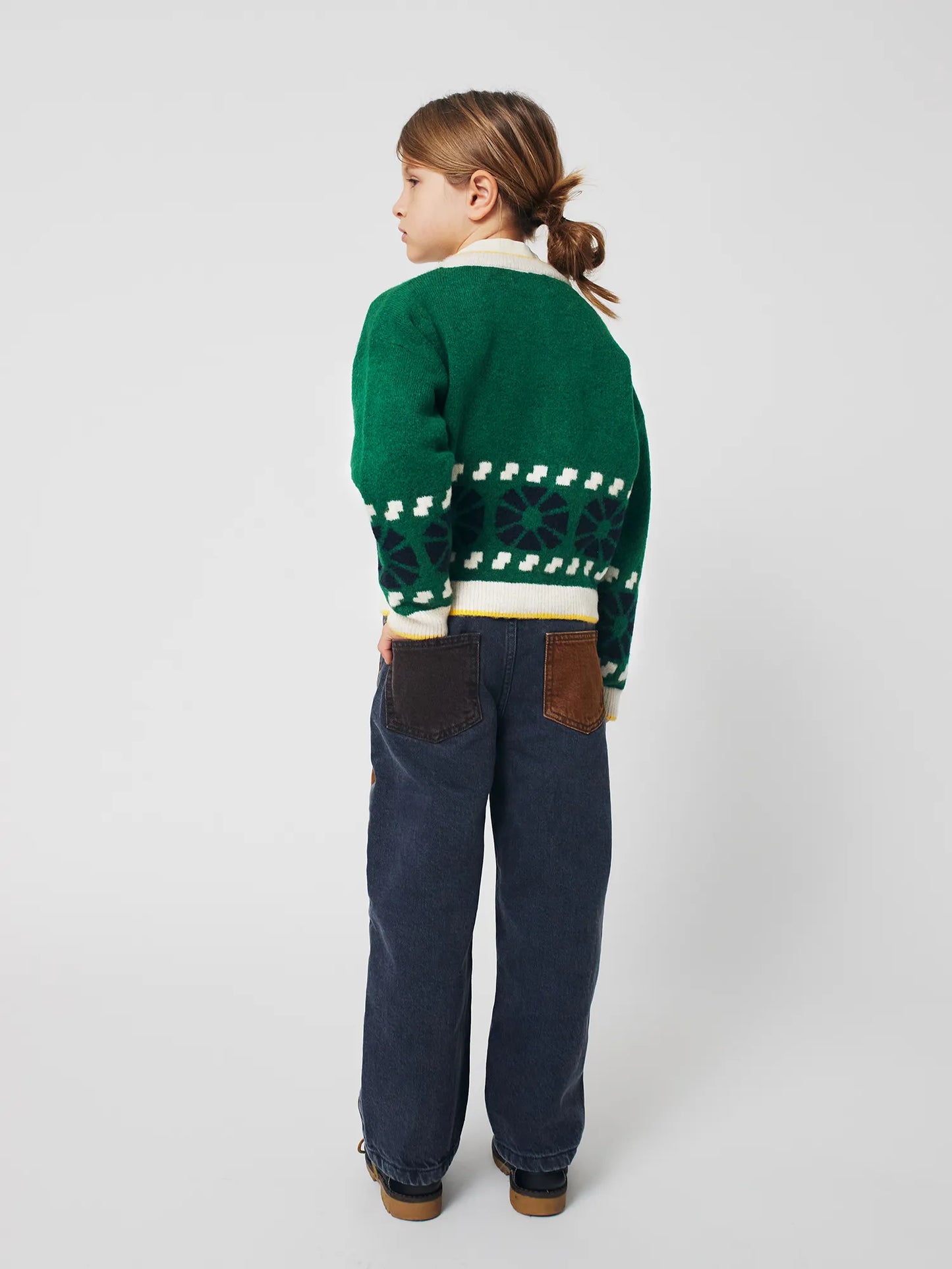 Bobo Choses color block denim pants