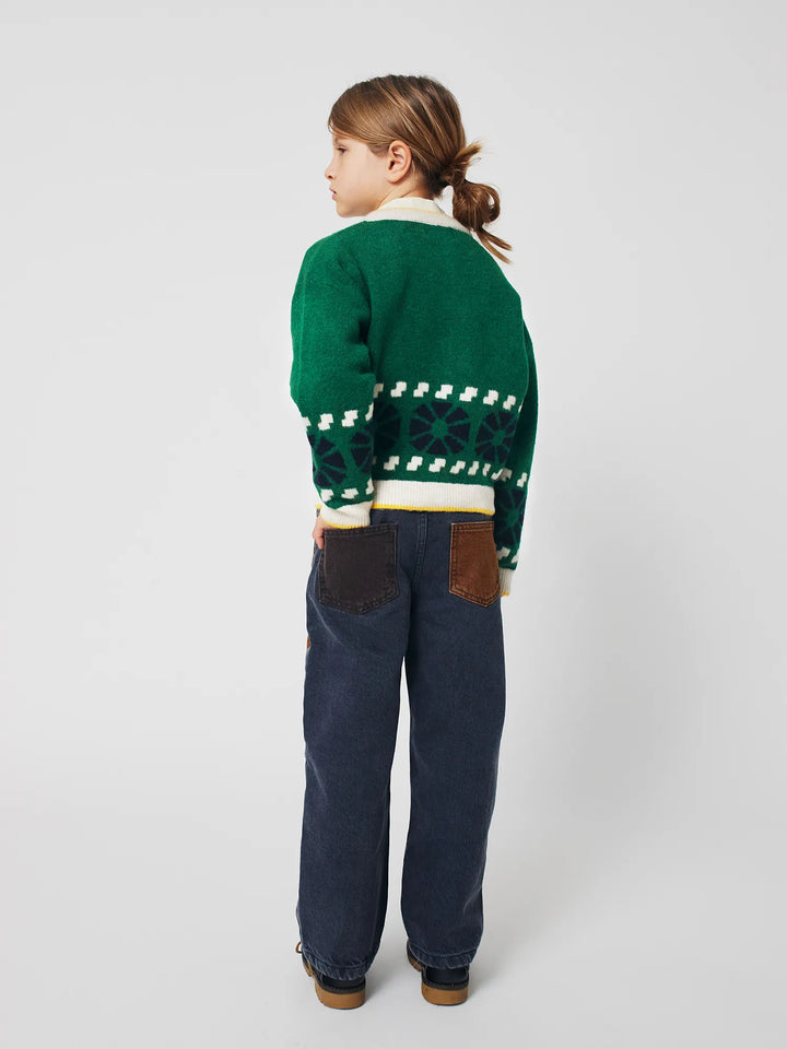 Pantalons denim Bobo Choses color block