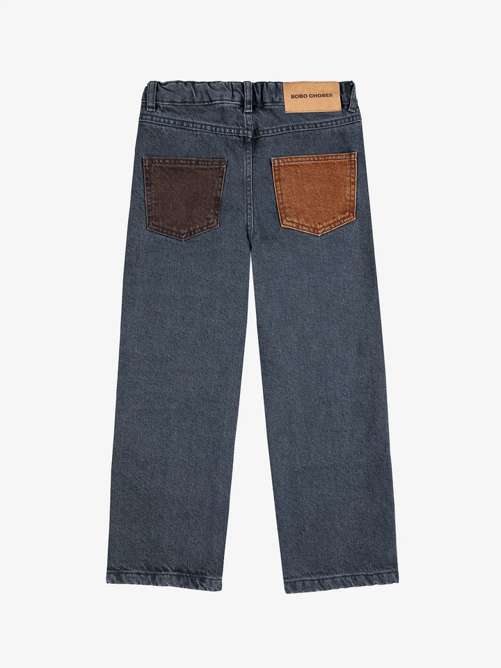 Pantalons denim Bobo Choses color block