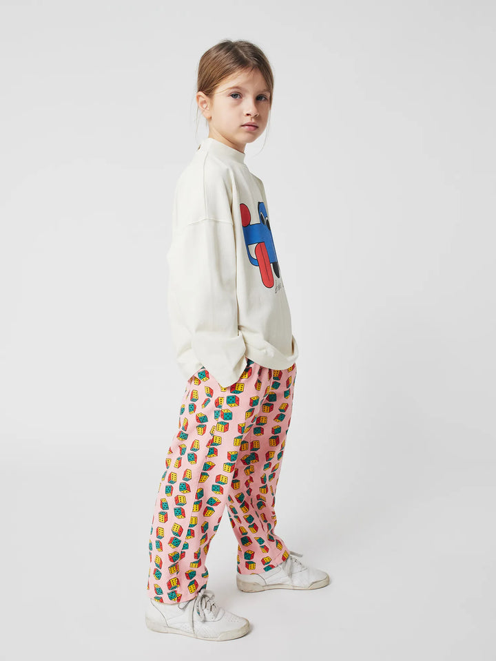 Dices all over micro corduroy pants