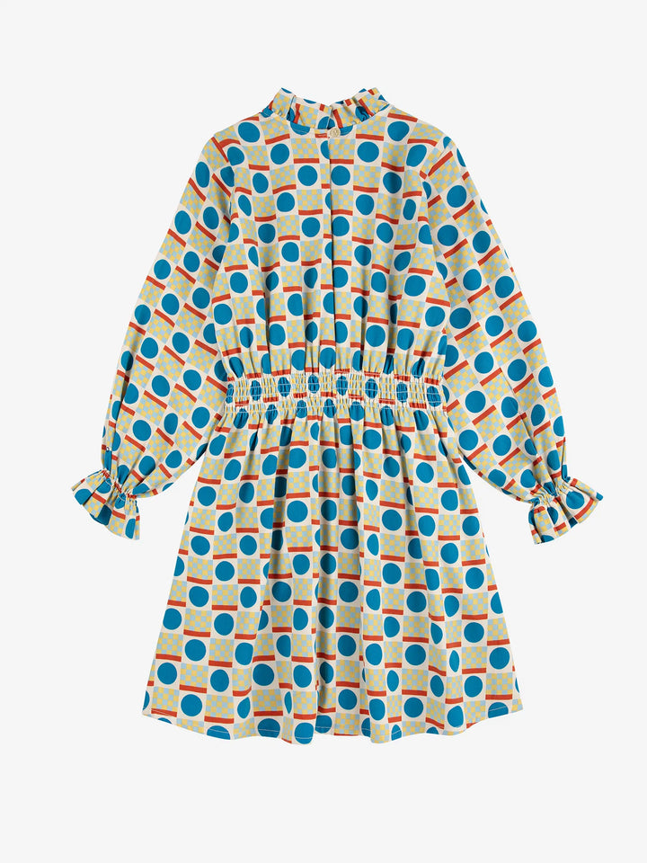 Geometric Scacs all over dress