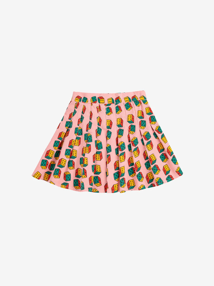 Faldilla de pana mini estampat Dices