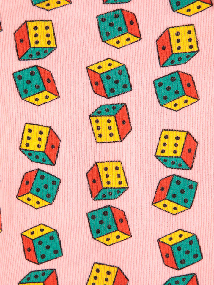 Faldilla de pana mini estampat Dices