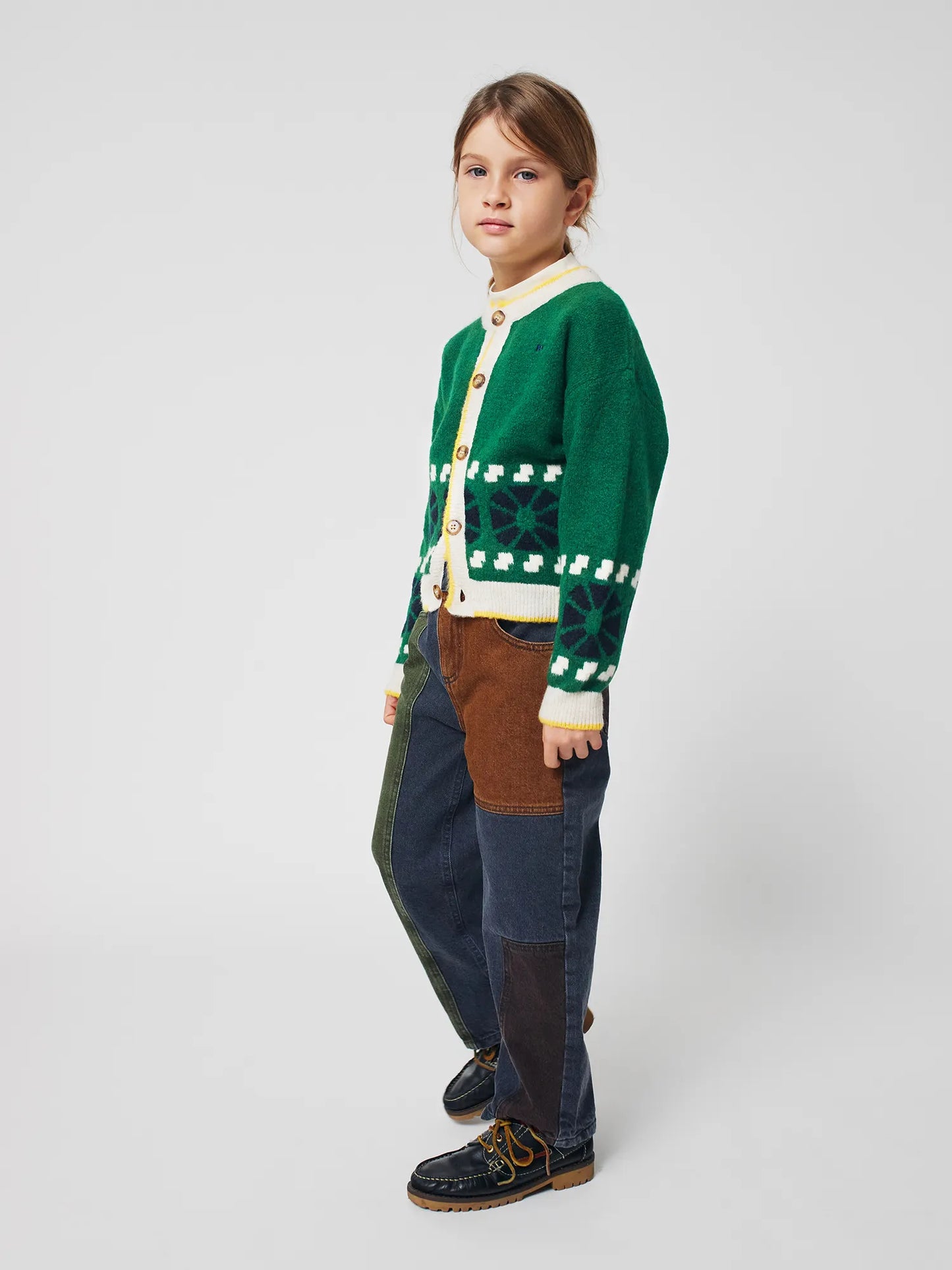 Kaleidoscope jacquard cardigan