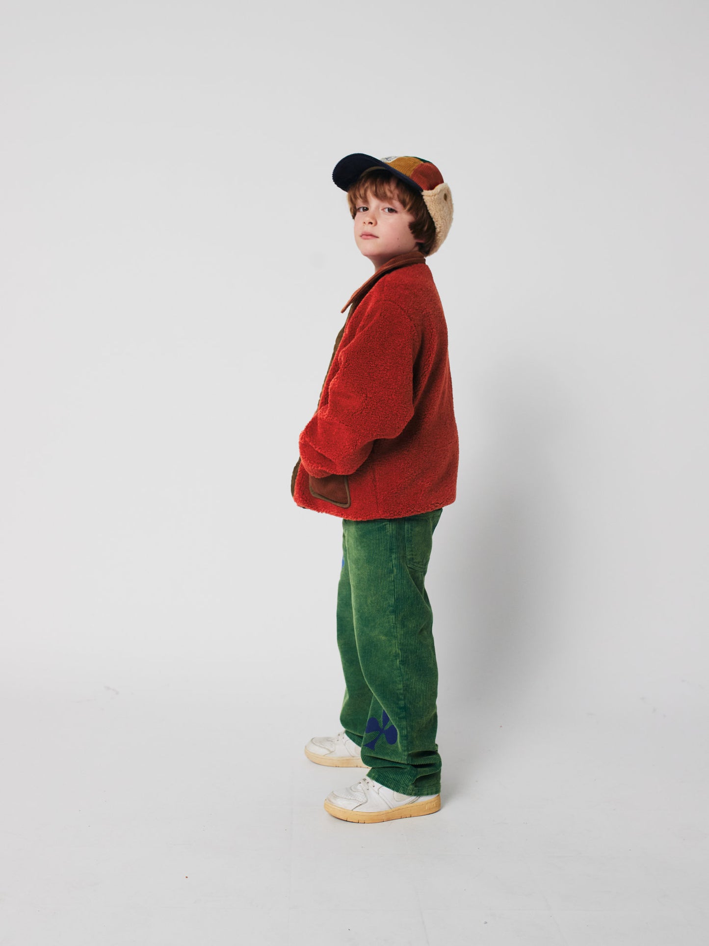 Multicolor Tiles reversible sheepskin jacket