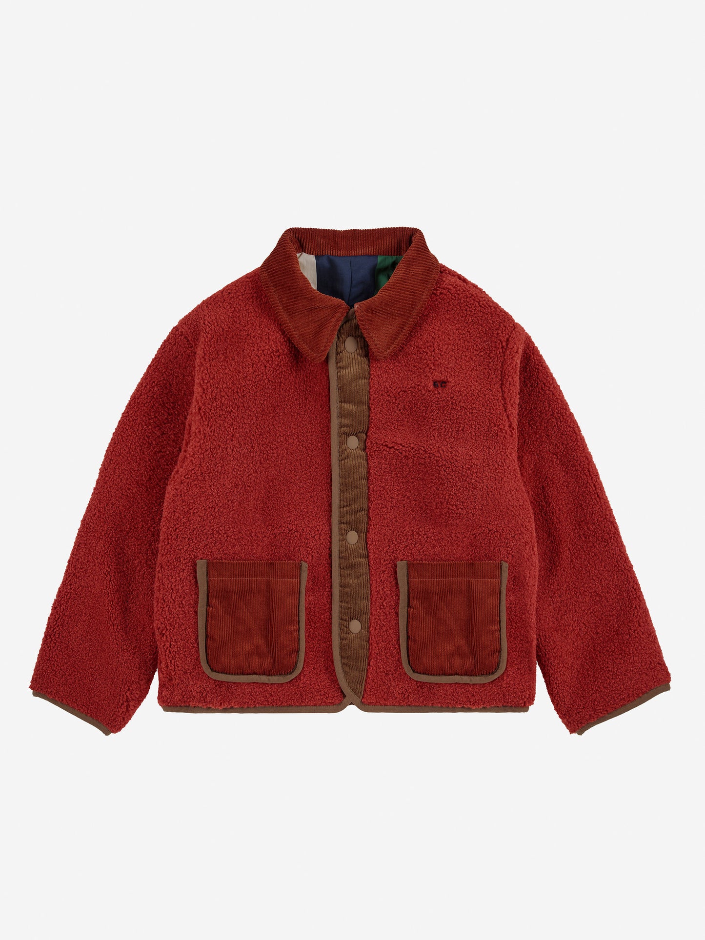 Multicolor Tiles reversible sheepskin jacket