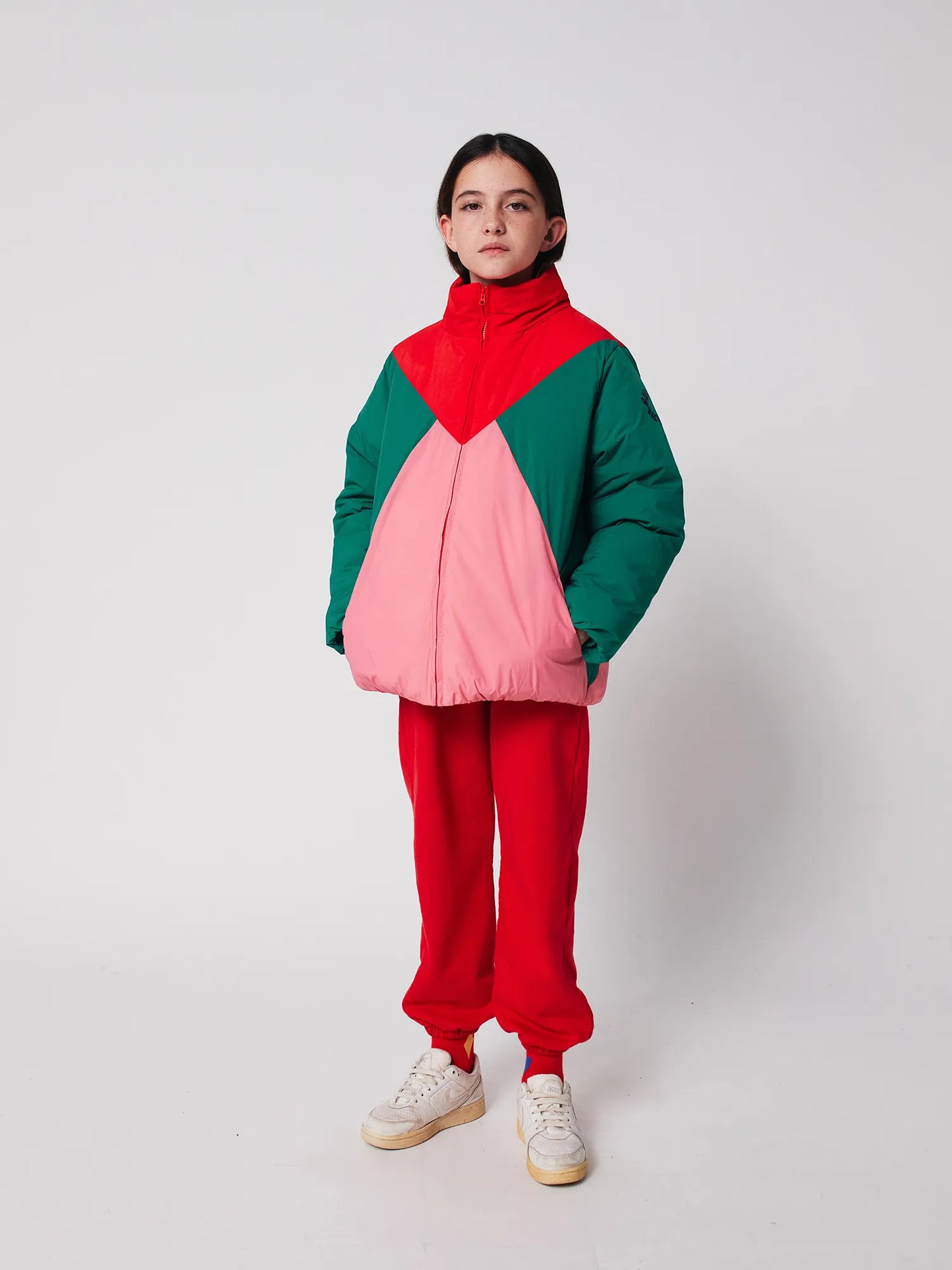 Tic Tac Toe color block anorak