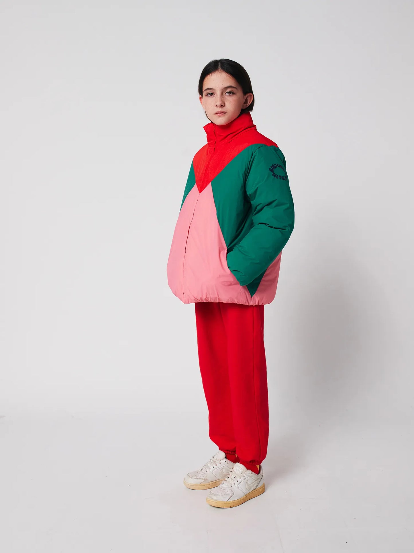 Tic Tac Toe color block anorak