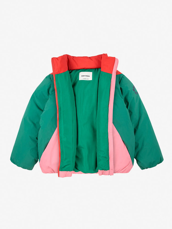 Tic Tac Toe color block anorak