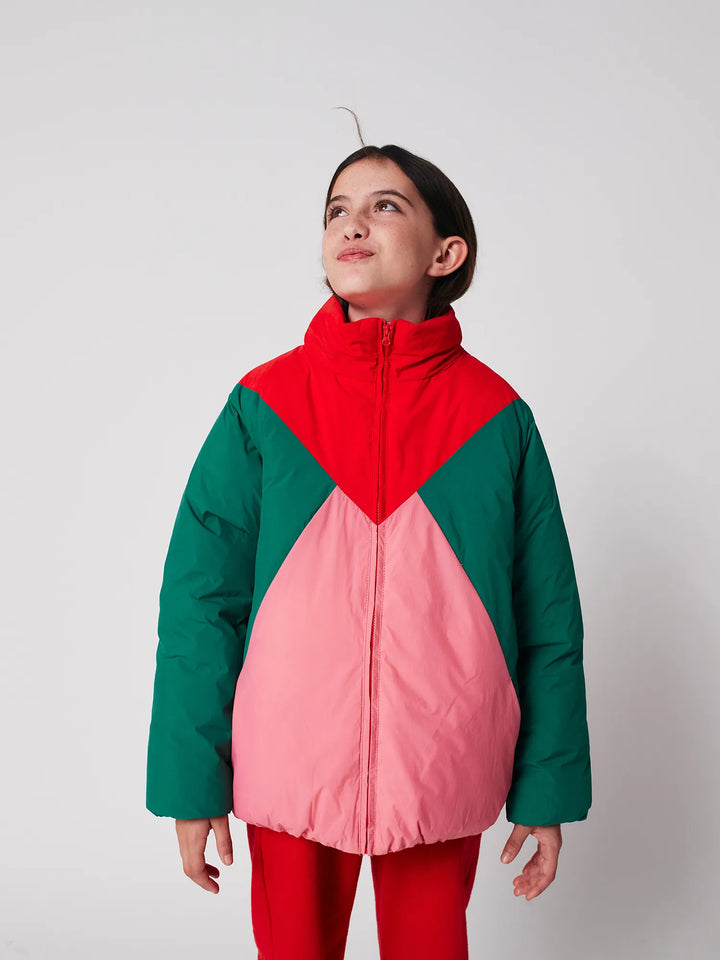 Tic Tac Toe color block anorak