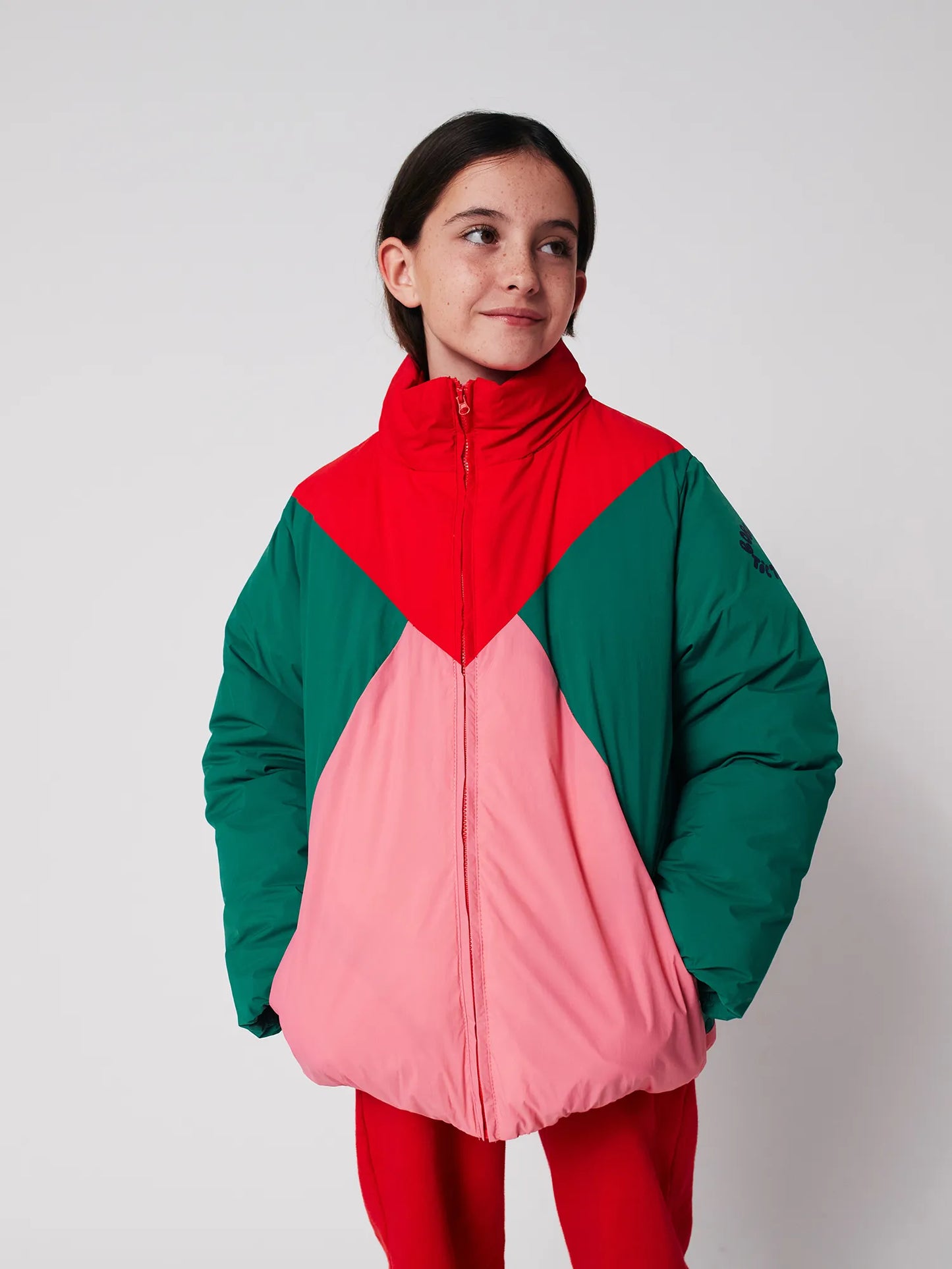Tic Tac Toe color block anorak