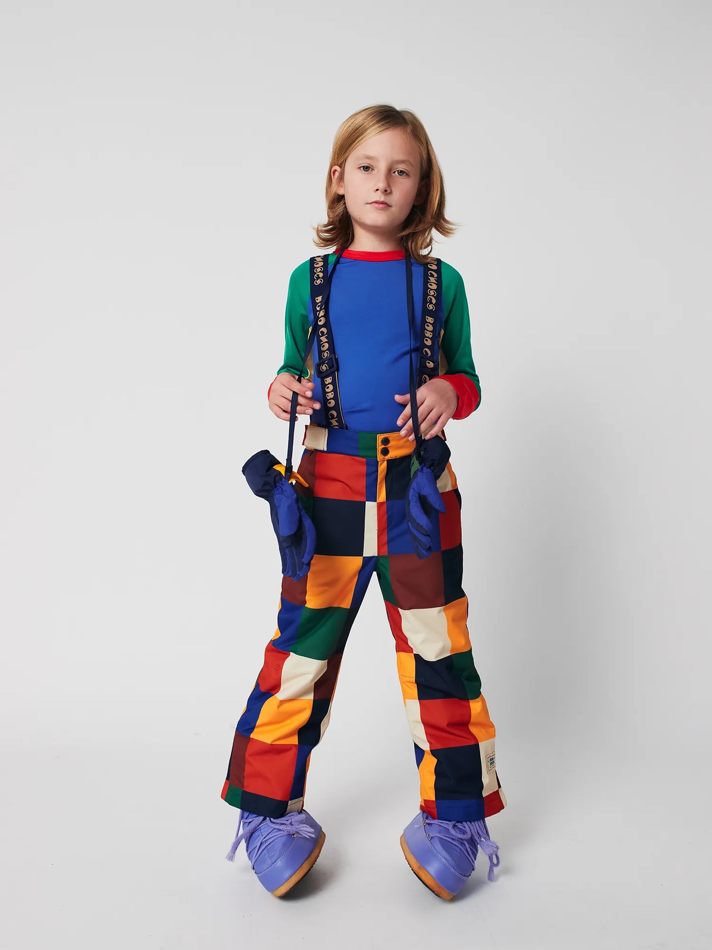 Multicolor Tiles ski pants