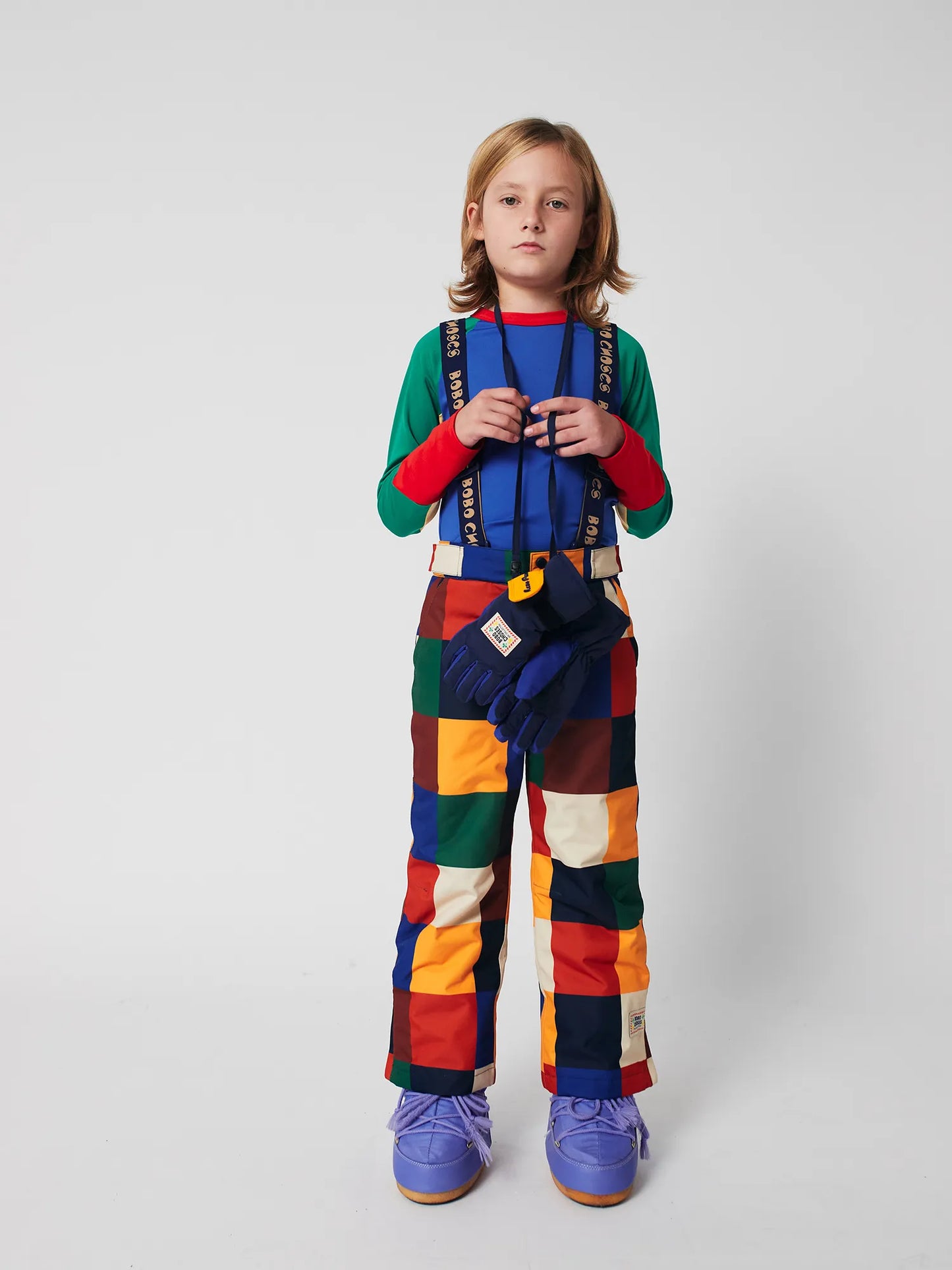 Multicolor Tiles ski pants
