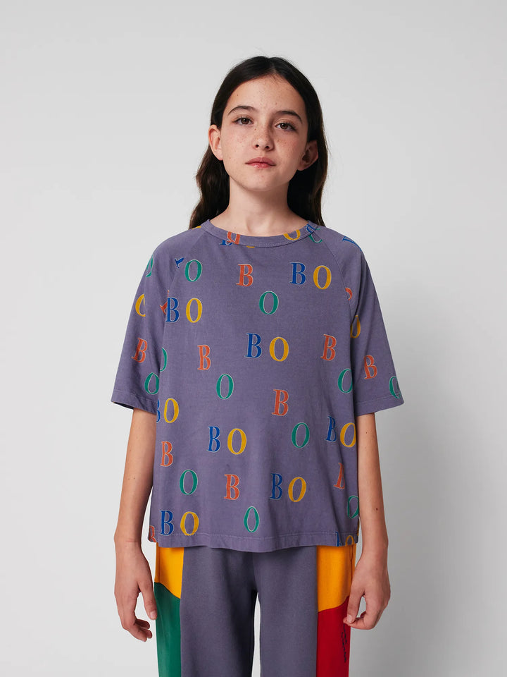 Multicolor Bobo all over ranglan T-shirt