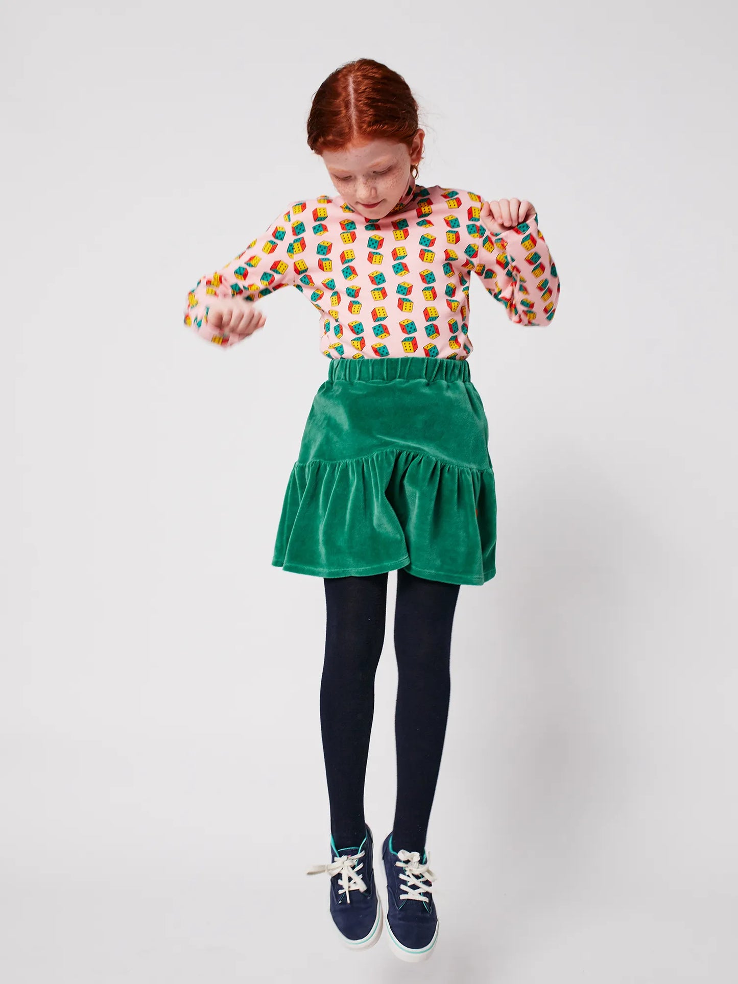 Clover velvet skirt