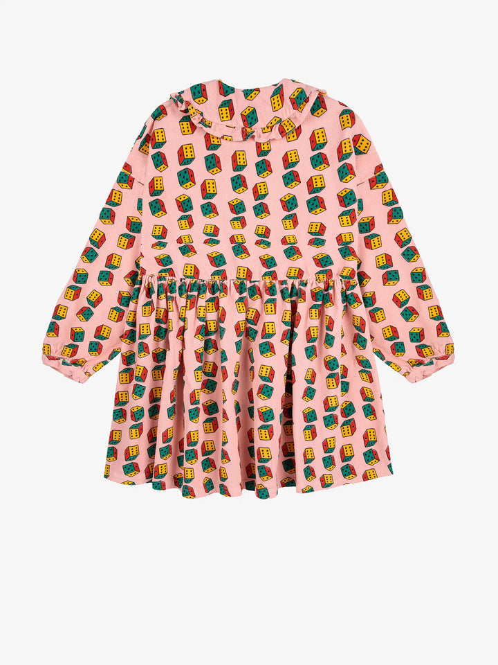 Dices all over  micro corduroy dress