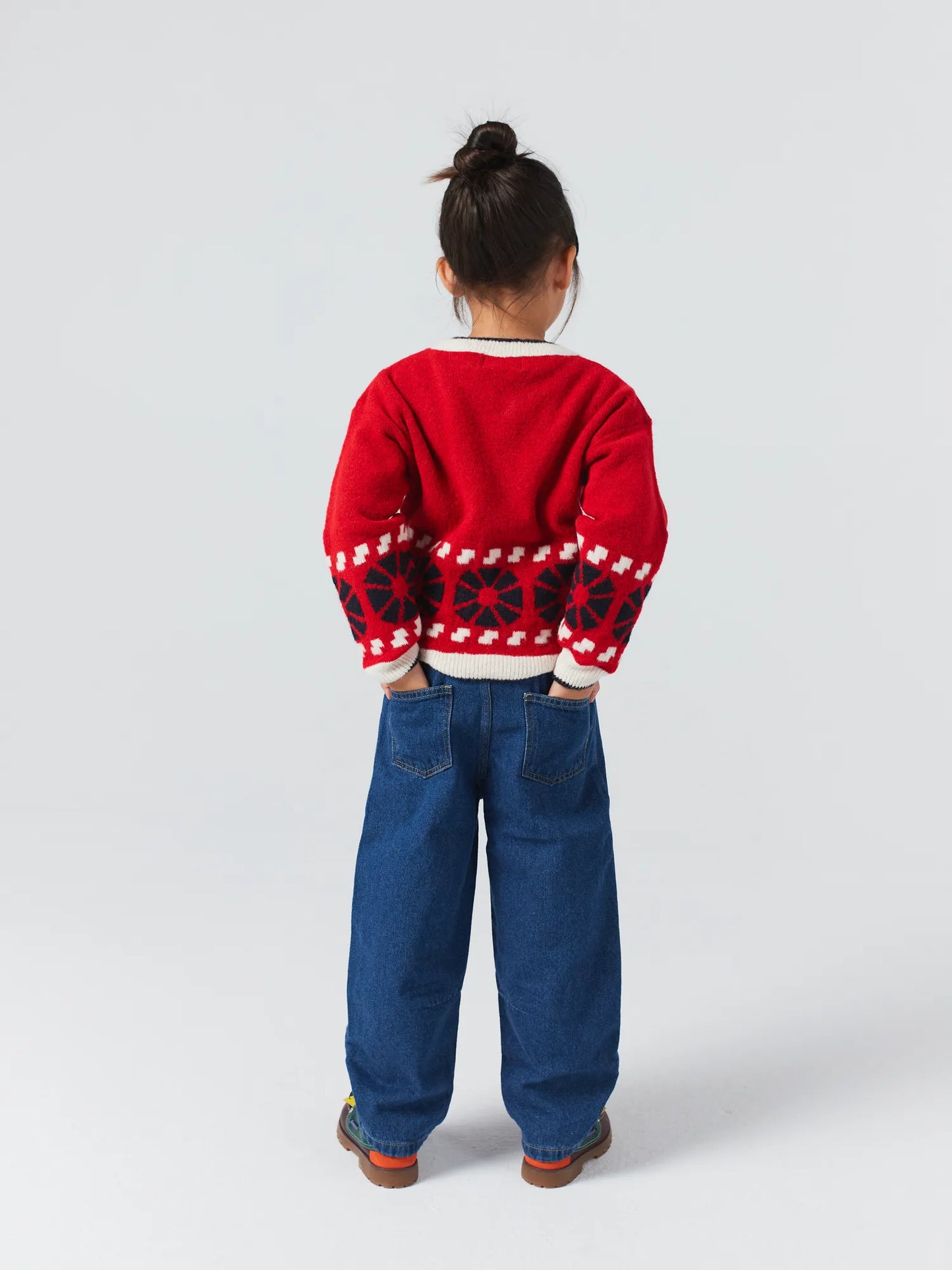 Kaleidoscope jacquard cardigan