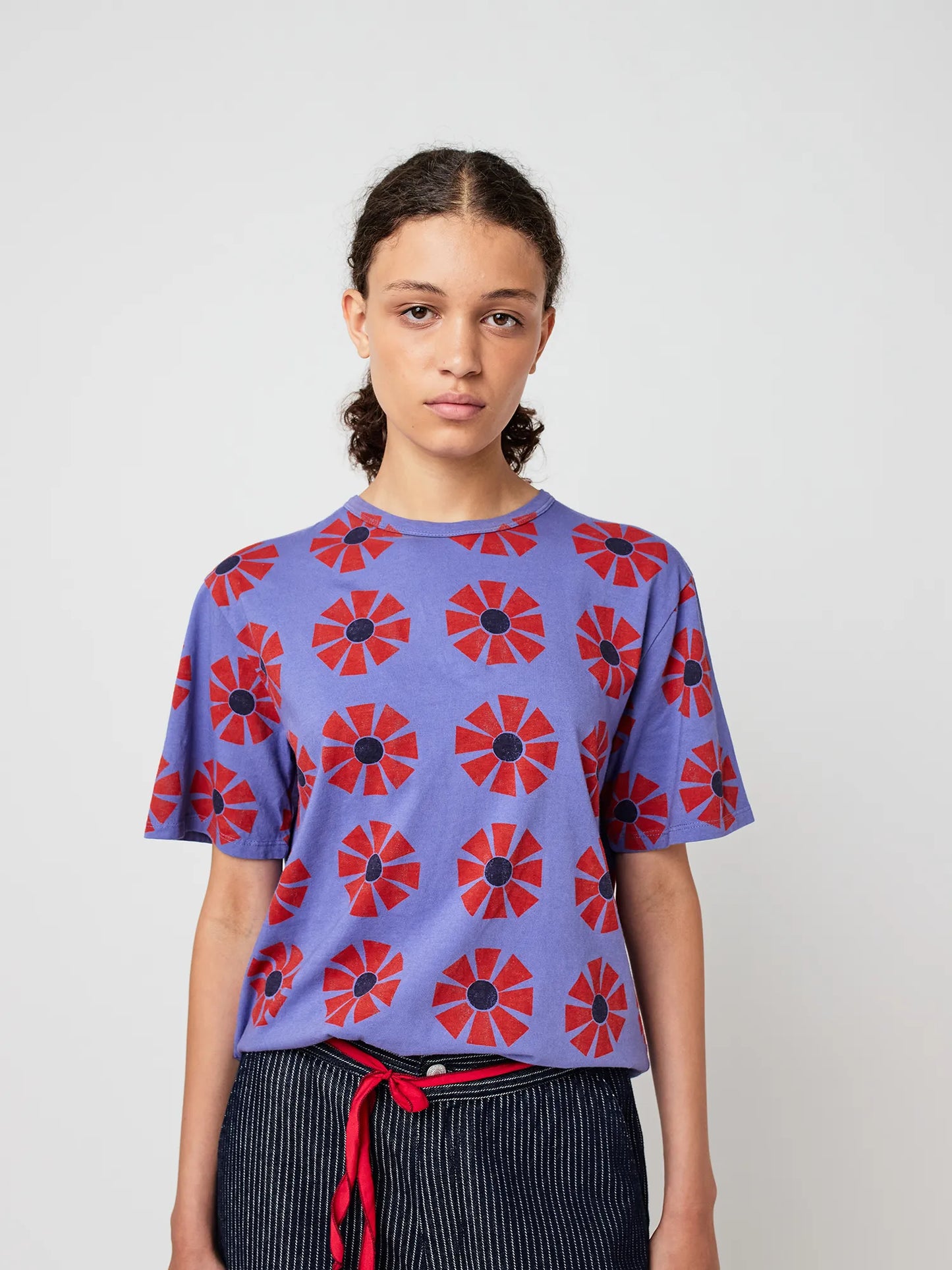 T-shirt cintré motif Flower