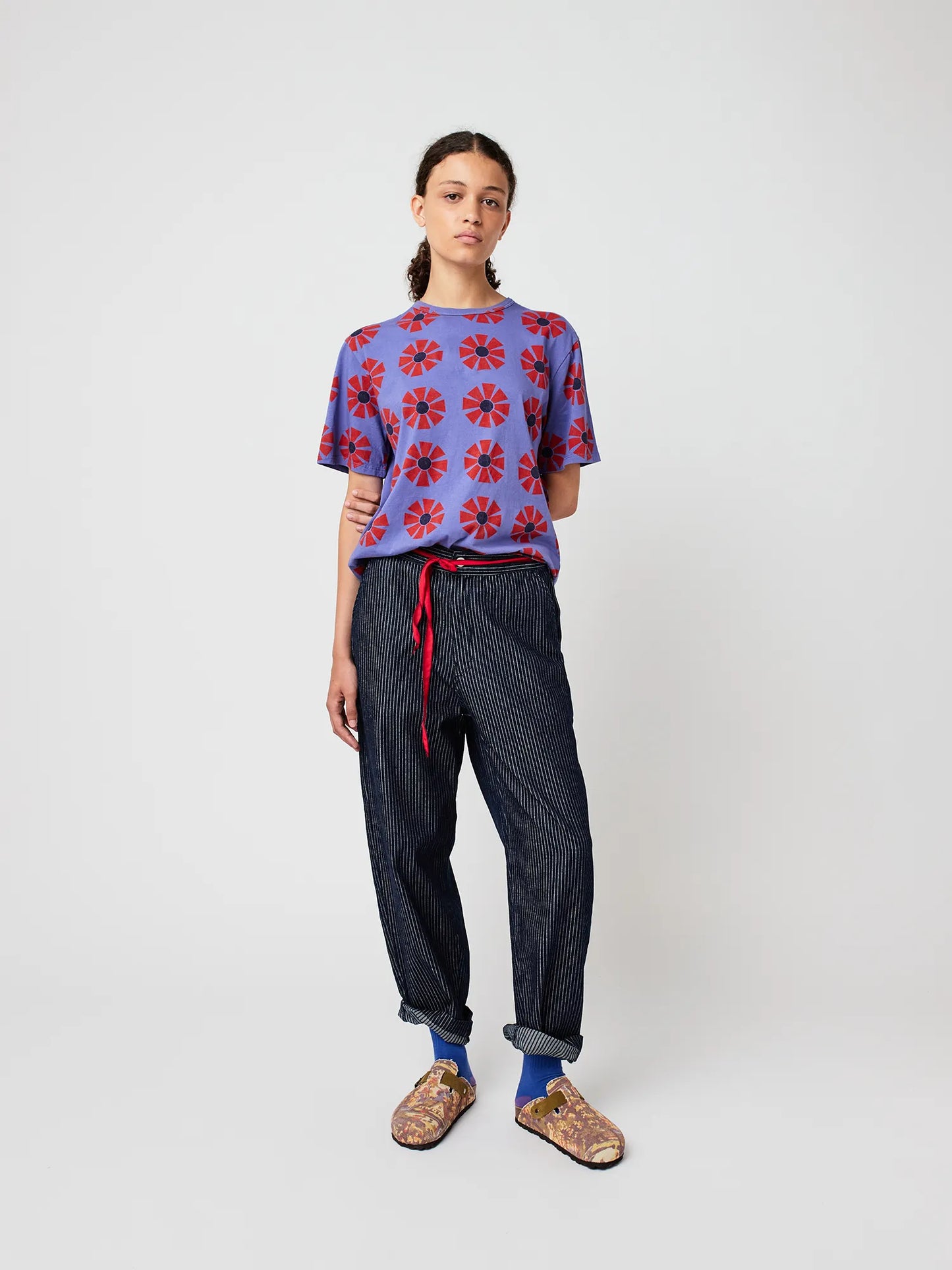 T-shirt cintré motif Flower