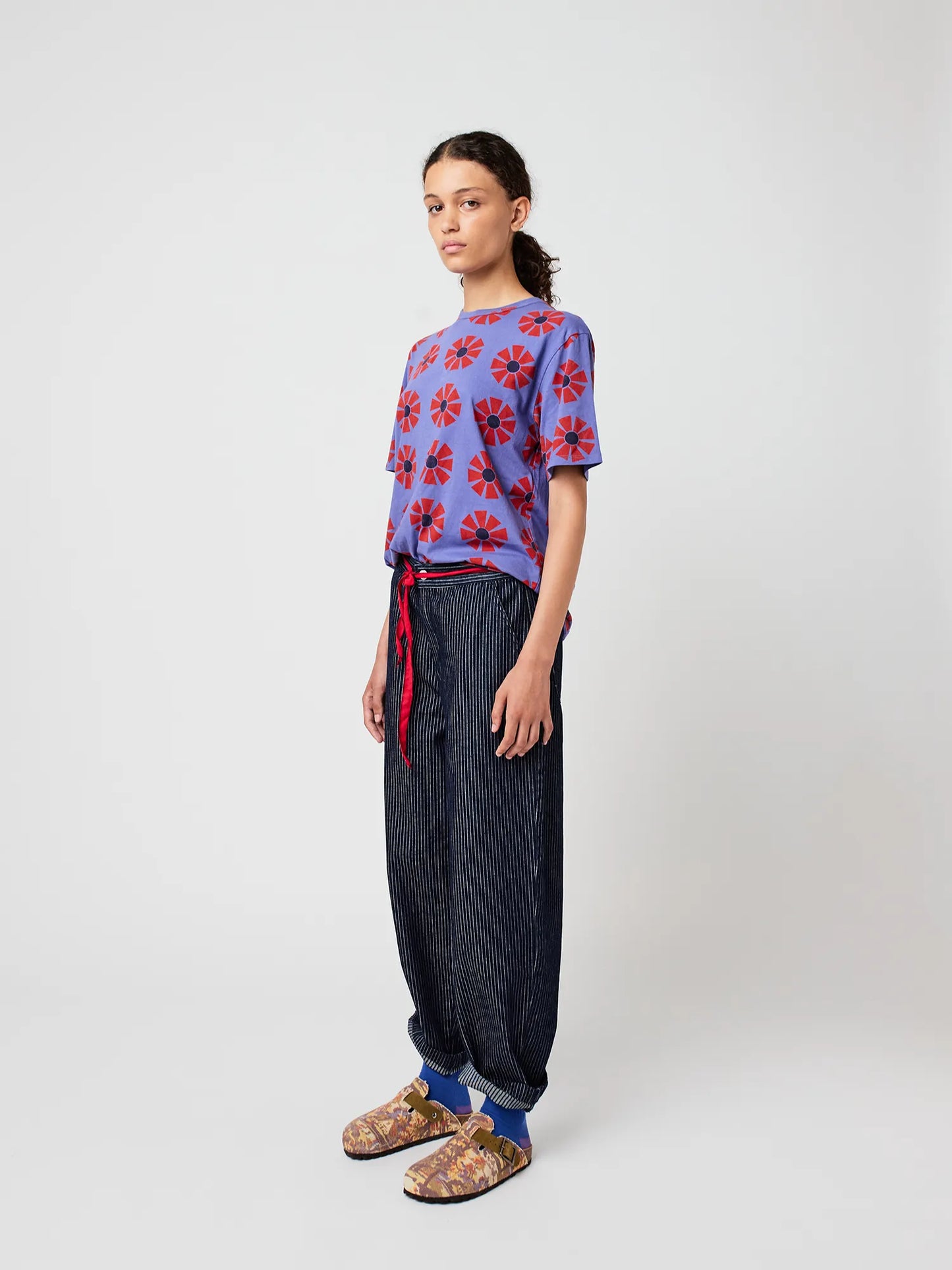 T-shirt cintré motif Flower