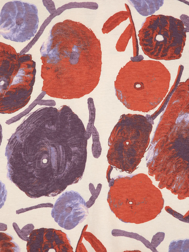 Dahlia pattern fitted T-shirt