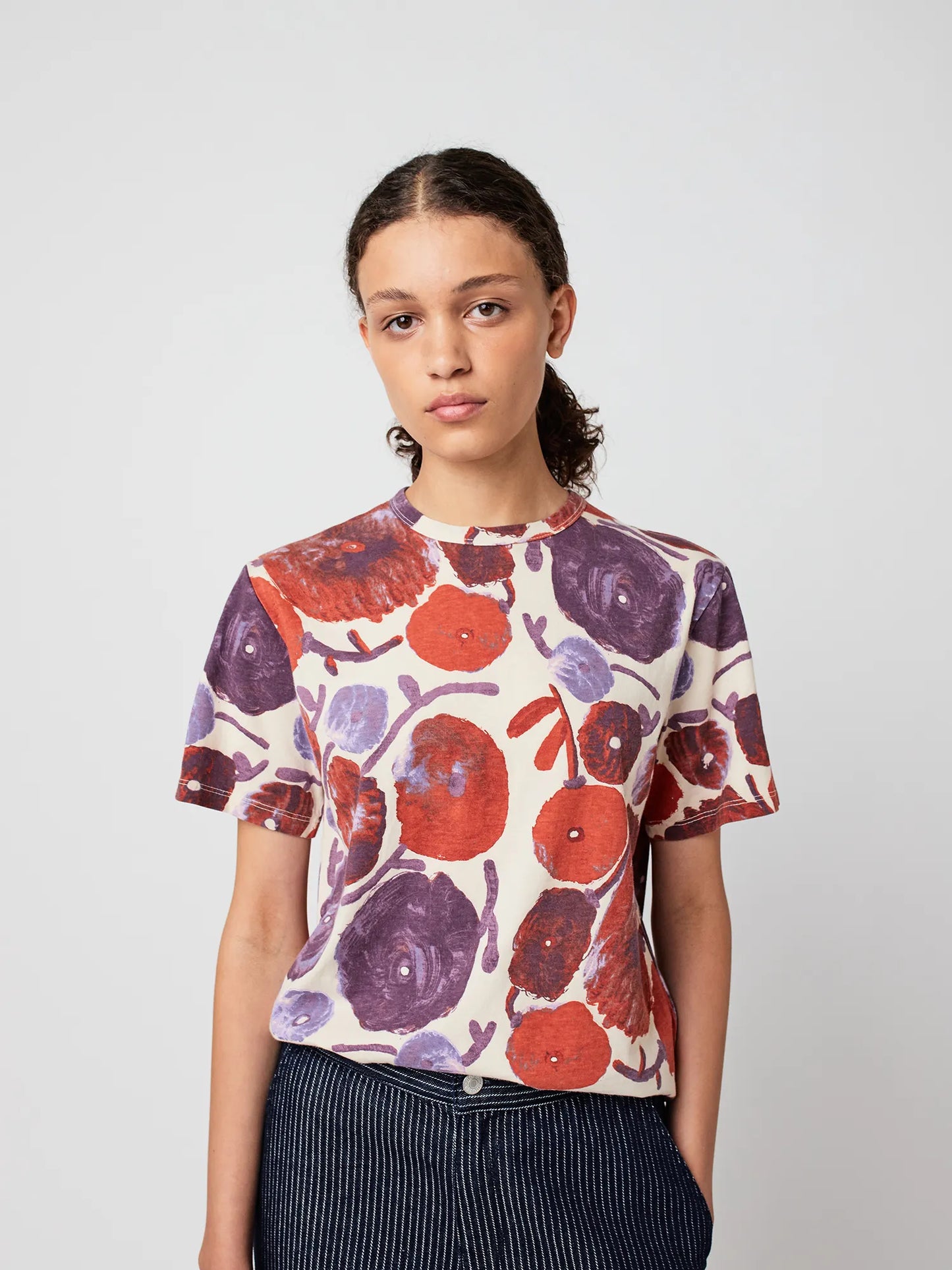 T-shirt cintré motif Dahlia