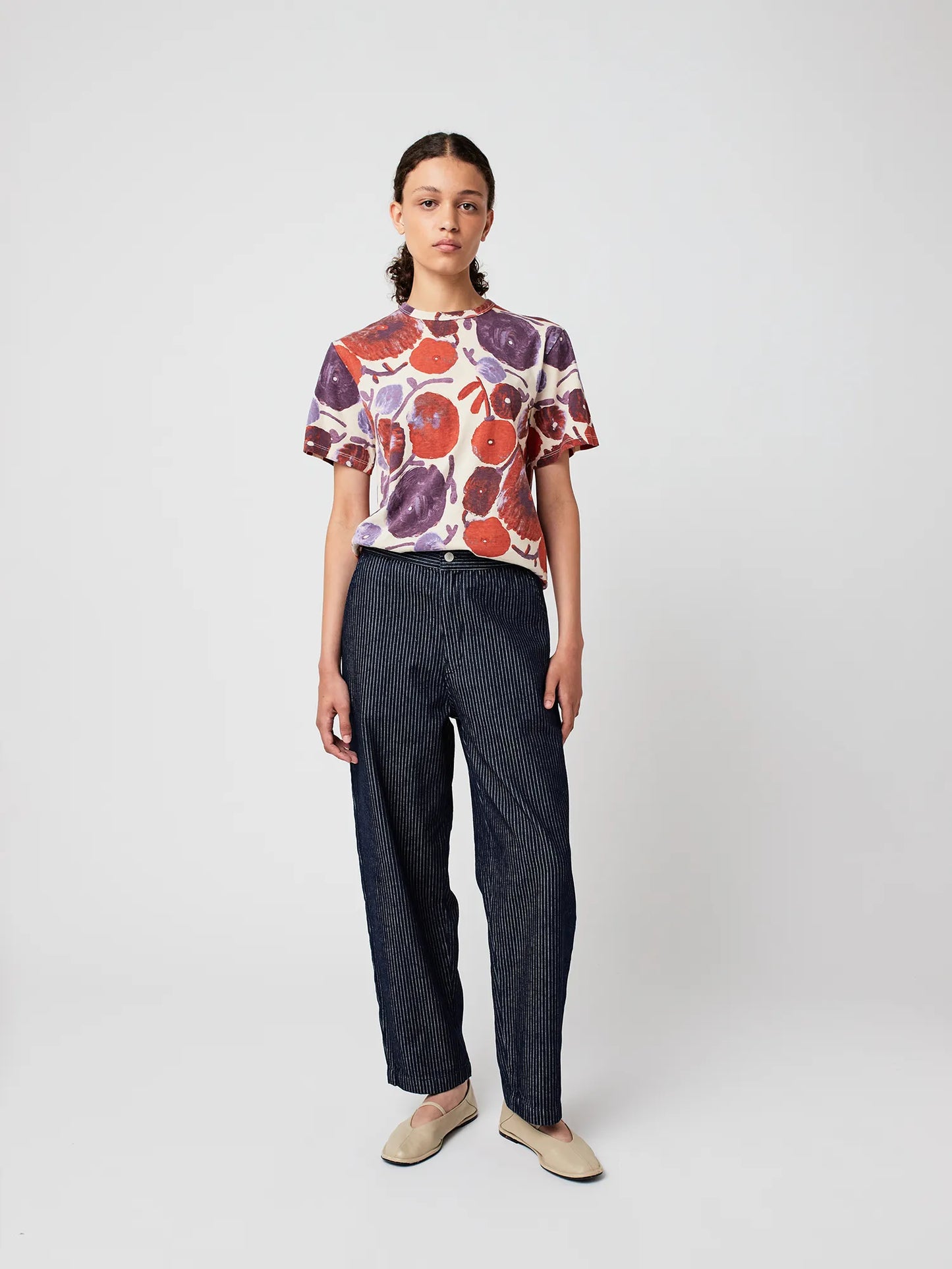 T-shirt cintré motif Dahlia