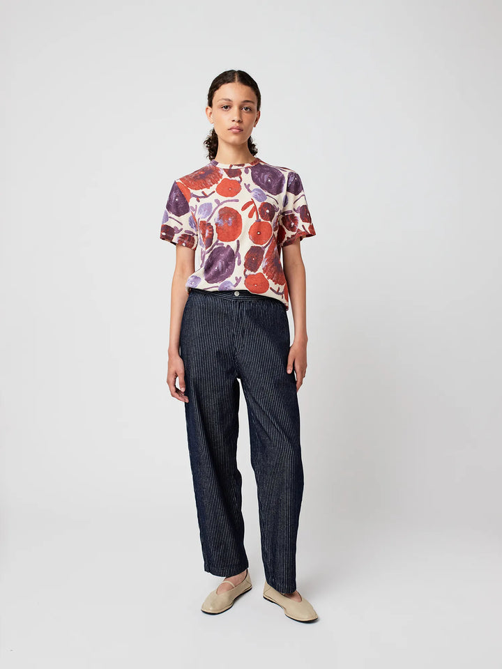 Dahlia pattern fitted T-shirt