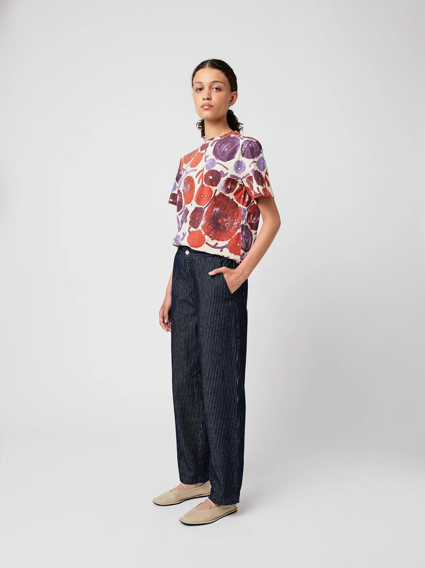 T-shirt cintré motif Dahlia
