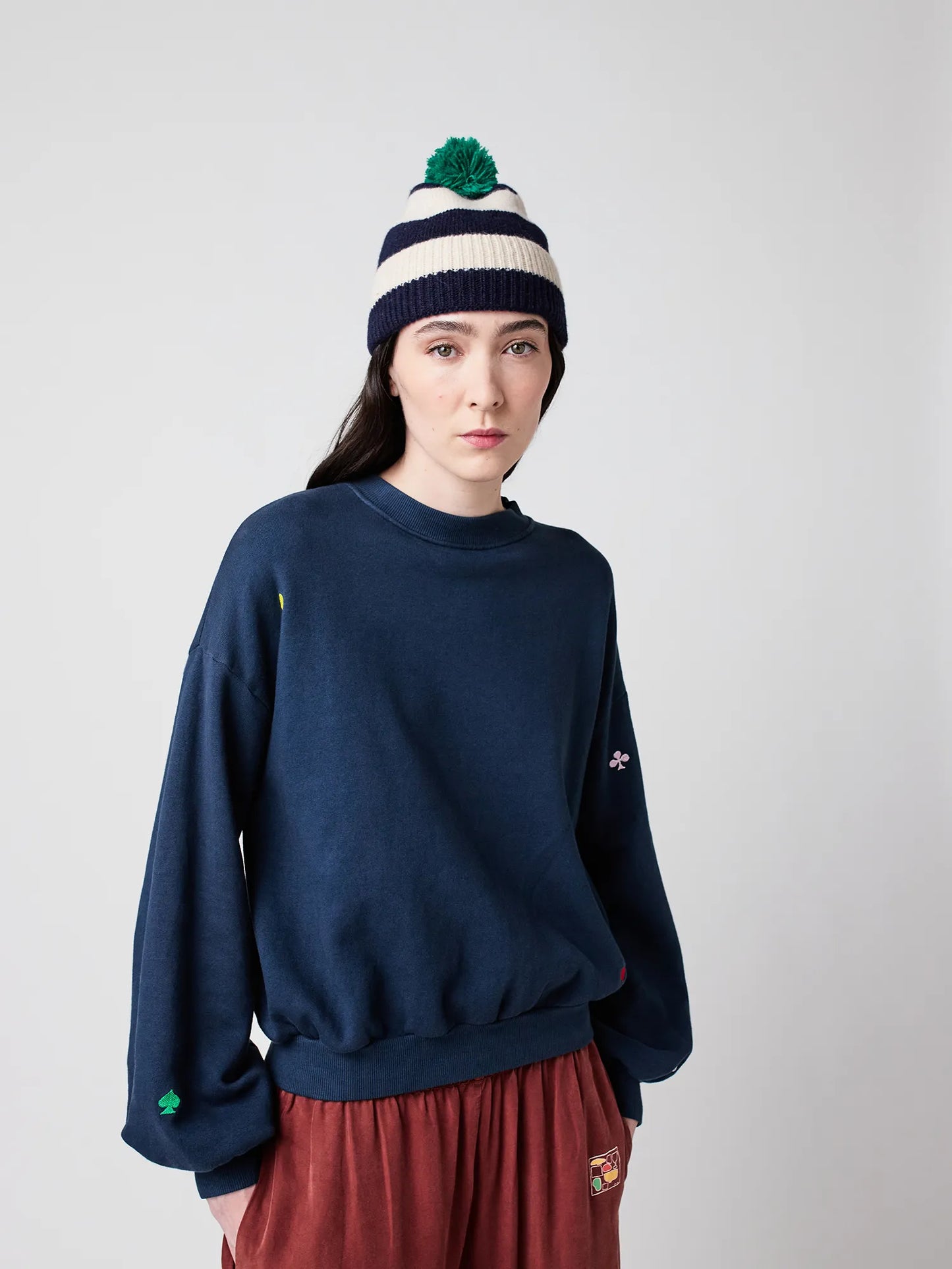 Lässiges Sweatshirt Navy
