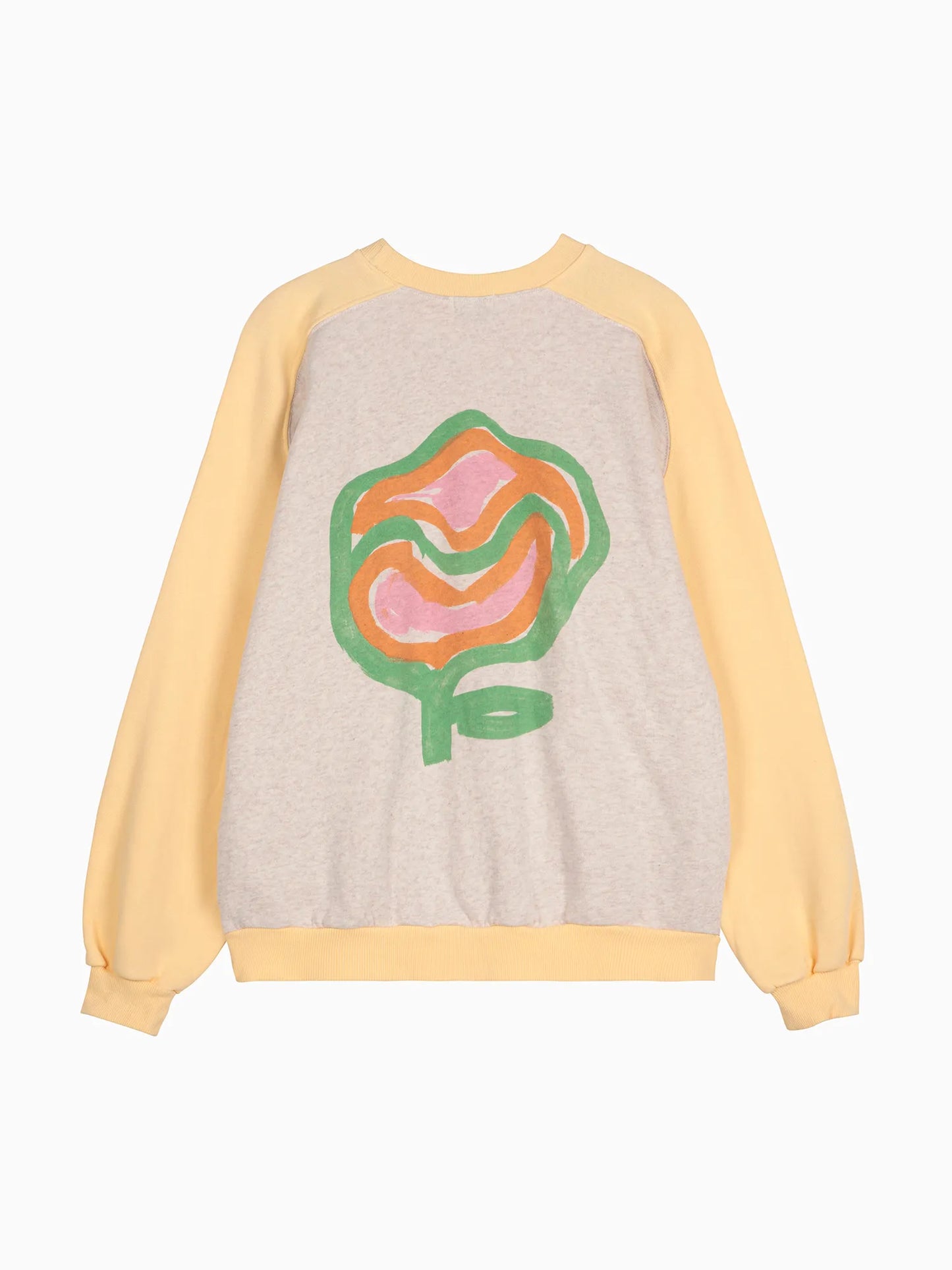 Carnation flower relaxed sweatshirt