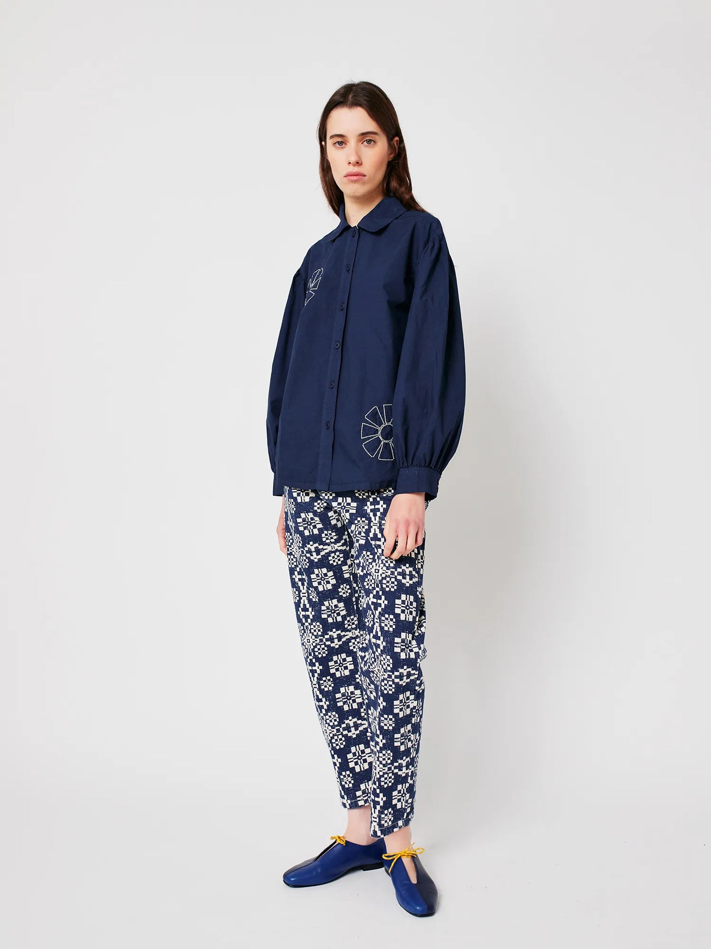 Kaleidoscope embroidery shirt