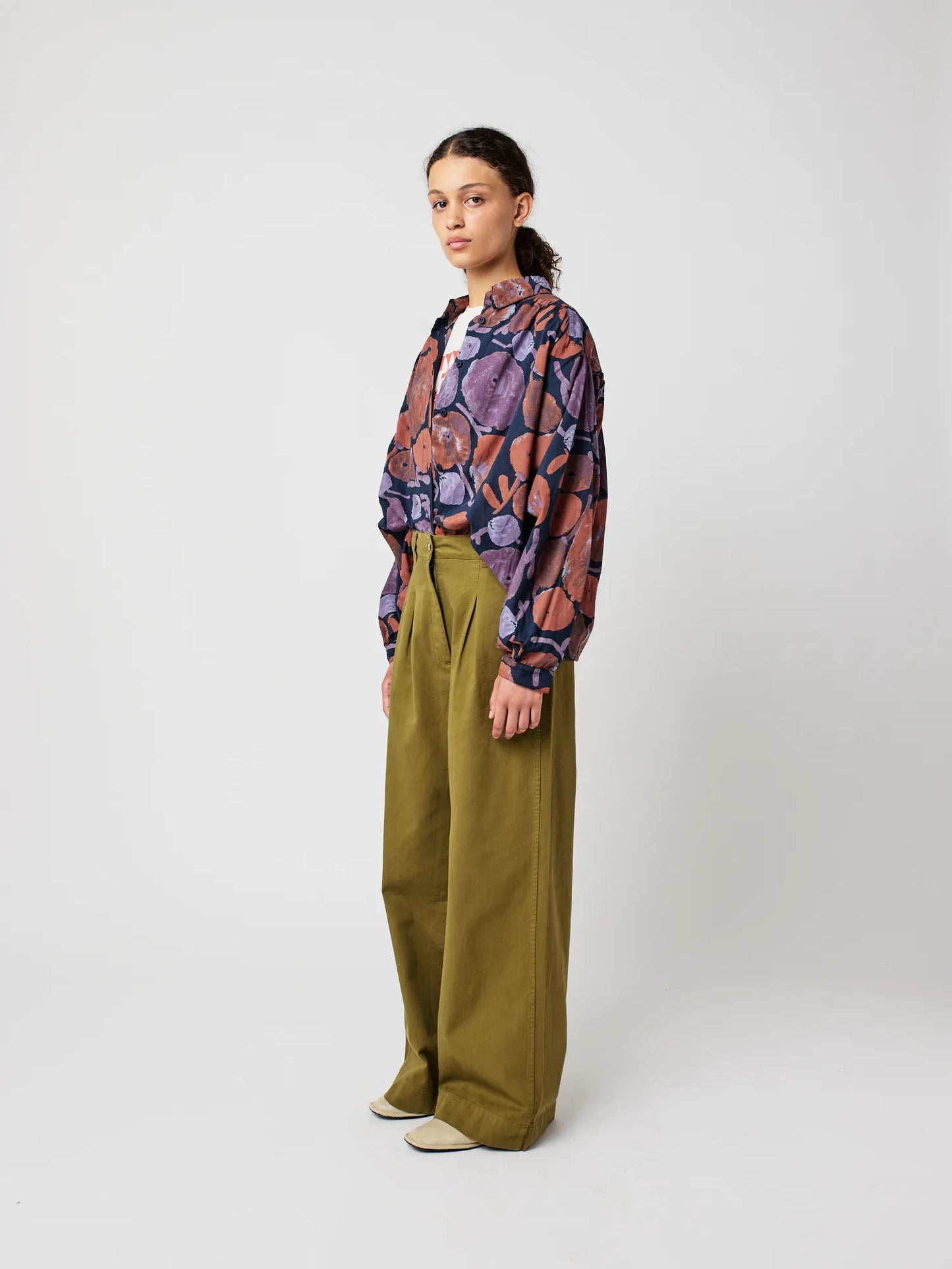 Weite Bundfaltenhose