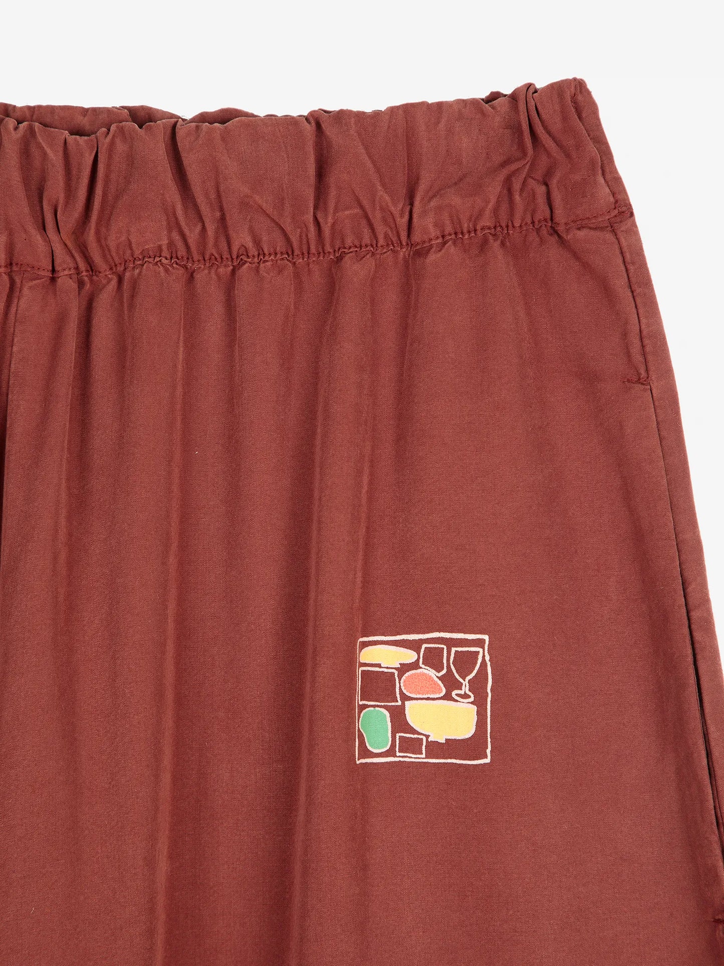 Pantalon long évasé rose