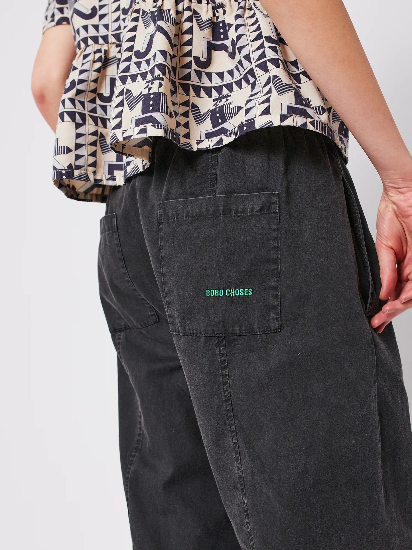 Pantalon cocon gris foncé